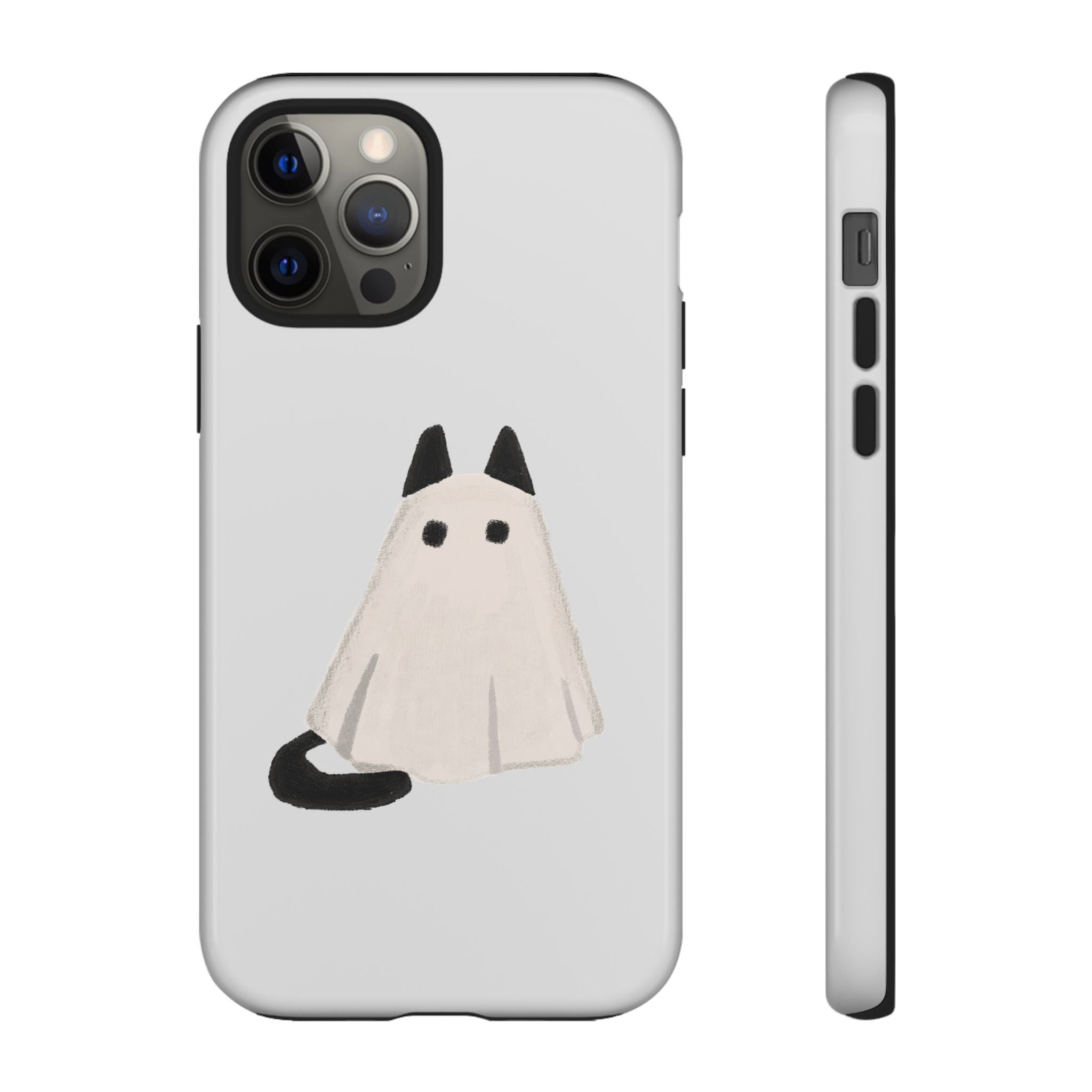 Cute Cat Ghost Phone Case | Halloween Gift for Cat Lovers