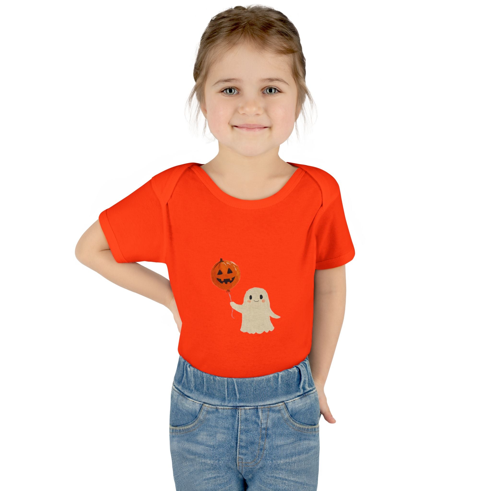 Halloween Baby Bodysuit | Cute Pumpkin Ghost Infant Outfit