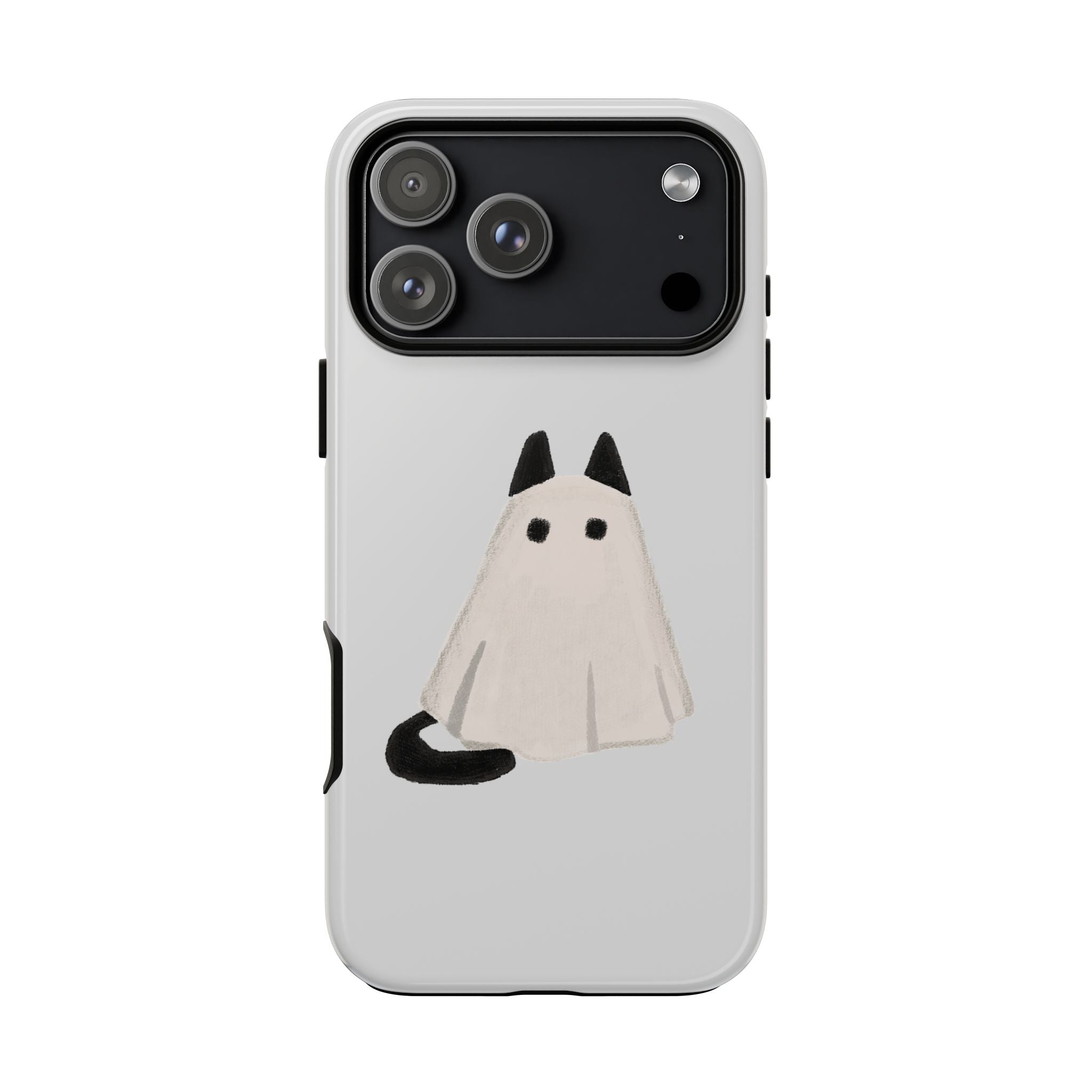 Cute Cat Ghost Phone Case | Halloween Gift for Cat Lovers