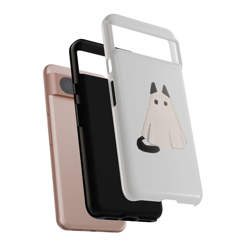 Cute Cat Ghost Phone Case | Halloween Gift for Cat Lovers