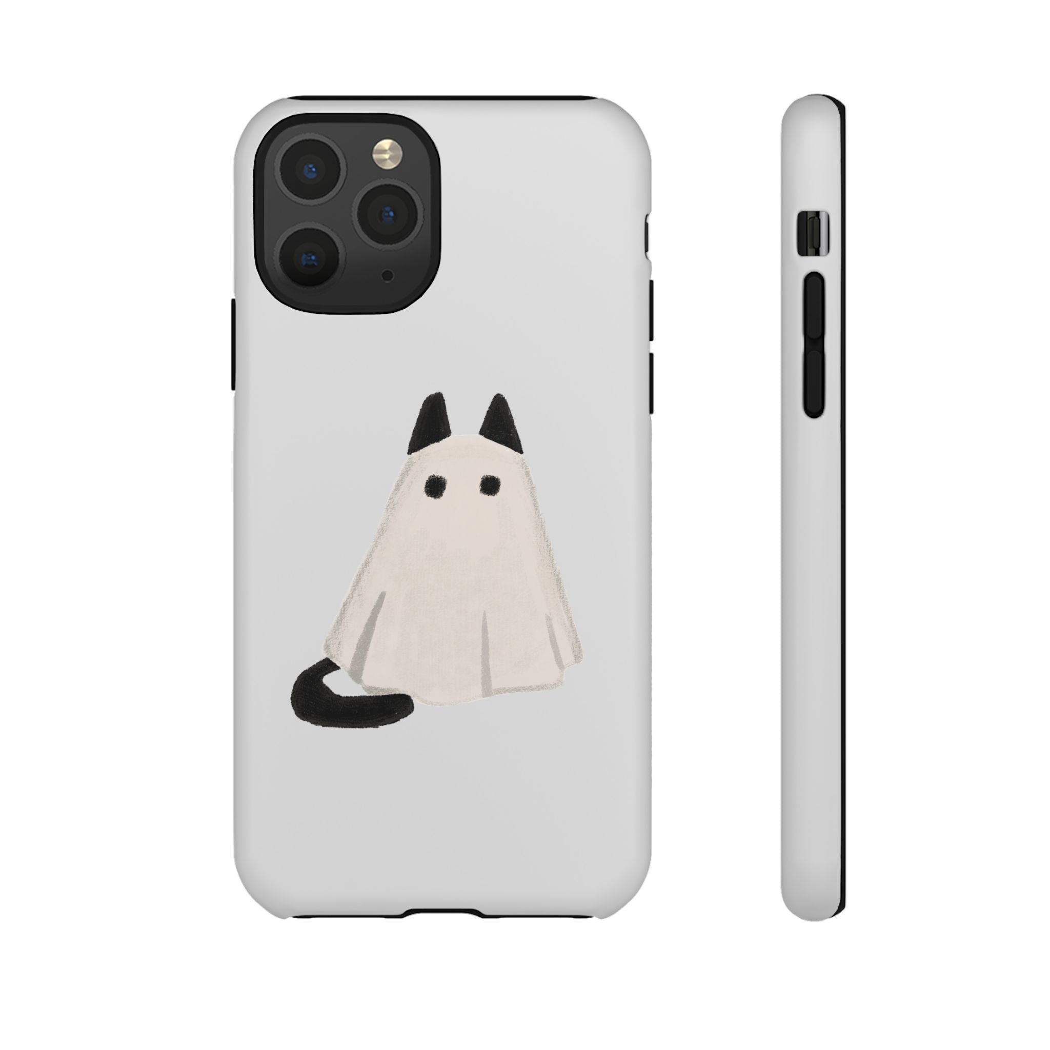 Cute Cat Ghost Phone Case | Halloween Gift for Cat Lovers