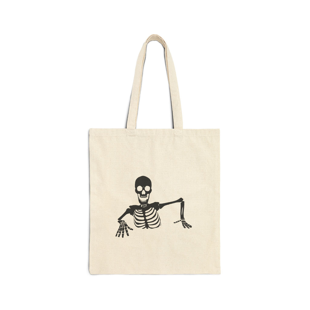 Spooky Skeleton Tote Bag | Halloween Eco Cotton Bag
