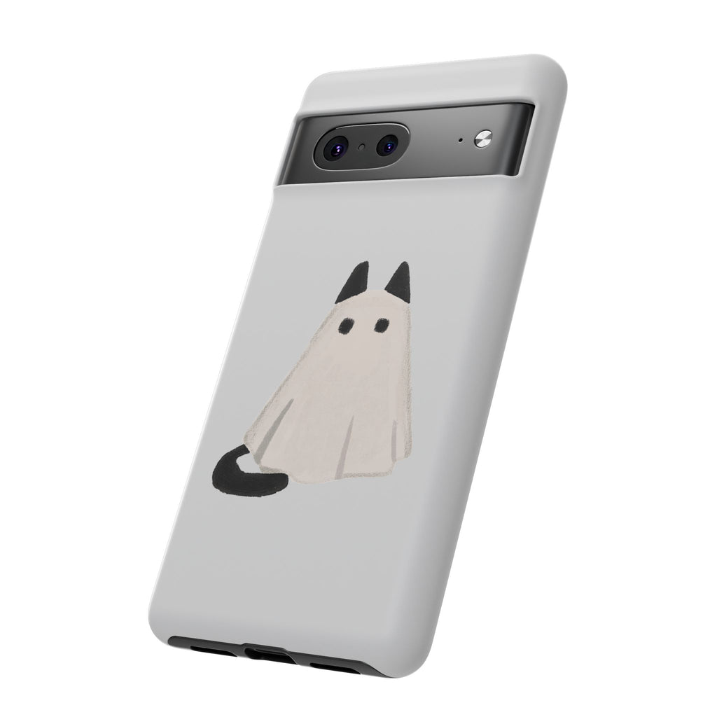 Cute Cat Ghost Phone Case | Halloween Gift for Cat Lovers