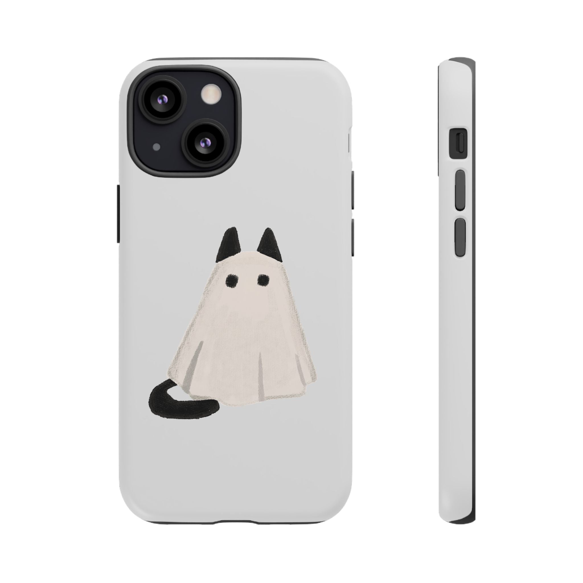 Cute Cat Ghost Phone Case | Halloween Gift for Cat Lovers