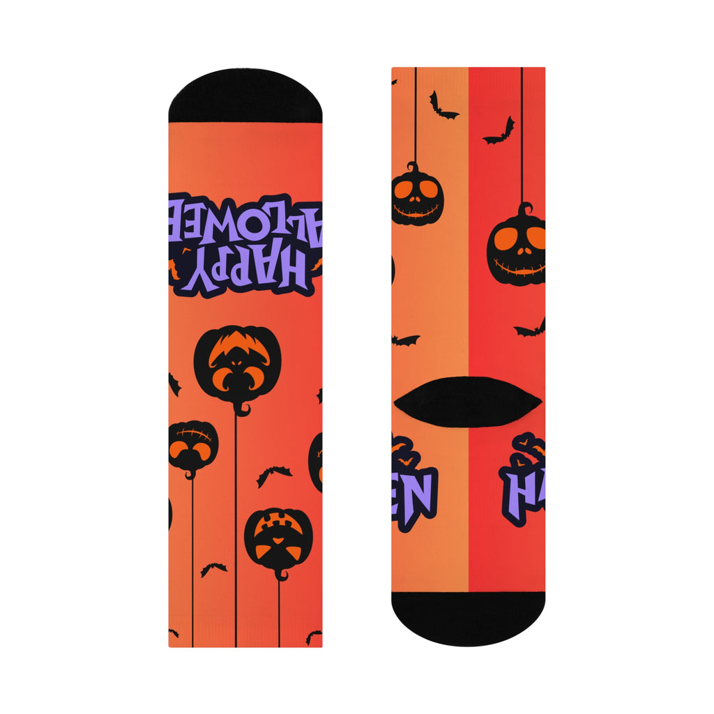 Halloween Crew Socks | Cozy Pumpkin Fall Fashion
