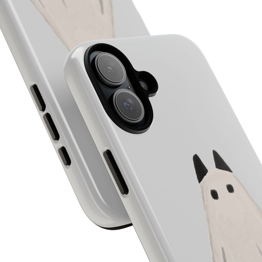 Cute Cat Ghost Phone Case | Halloween Gift for Cat Lovers