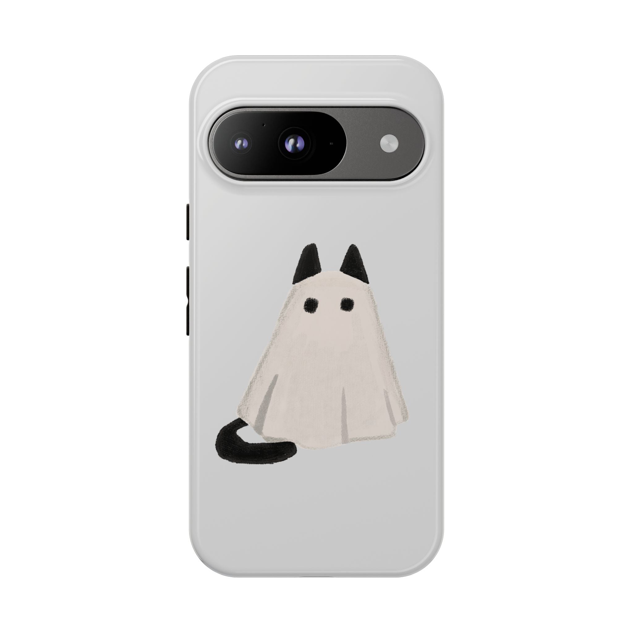 Cute Cat Ghost Phone Case | Halloween Gift for Cat Lovers