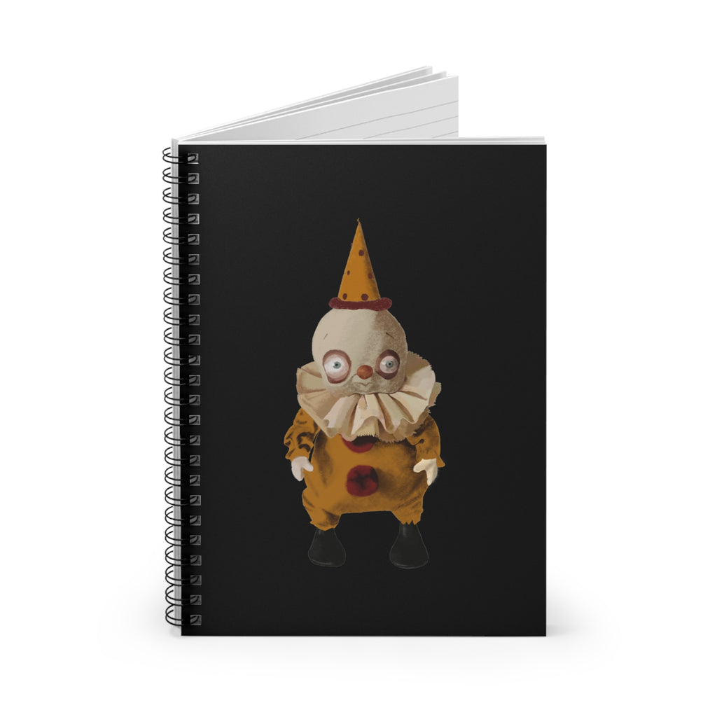 Whimsical Clown Notebook | Cute Spiral Journal for Fun Writing