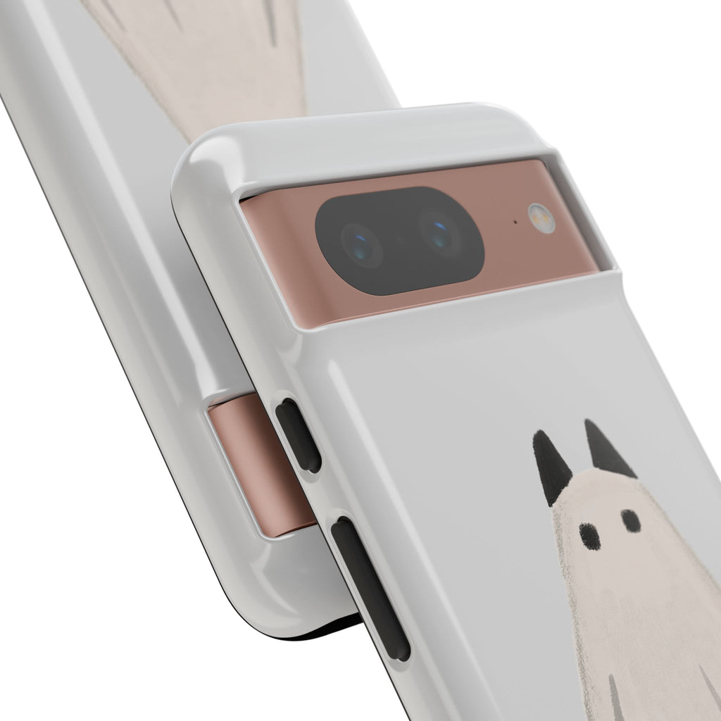 Cute Cat Ghost Phone Case | Halloween Gift for Cat Lovers