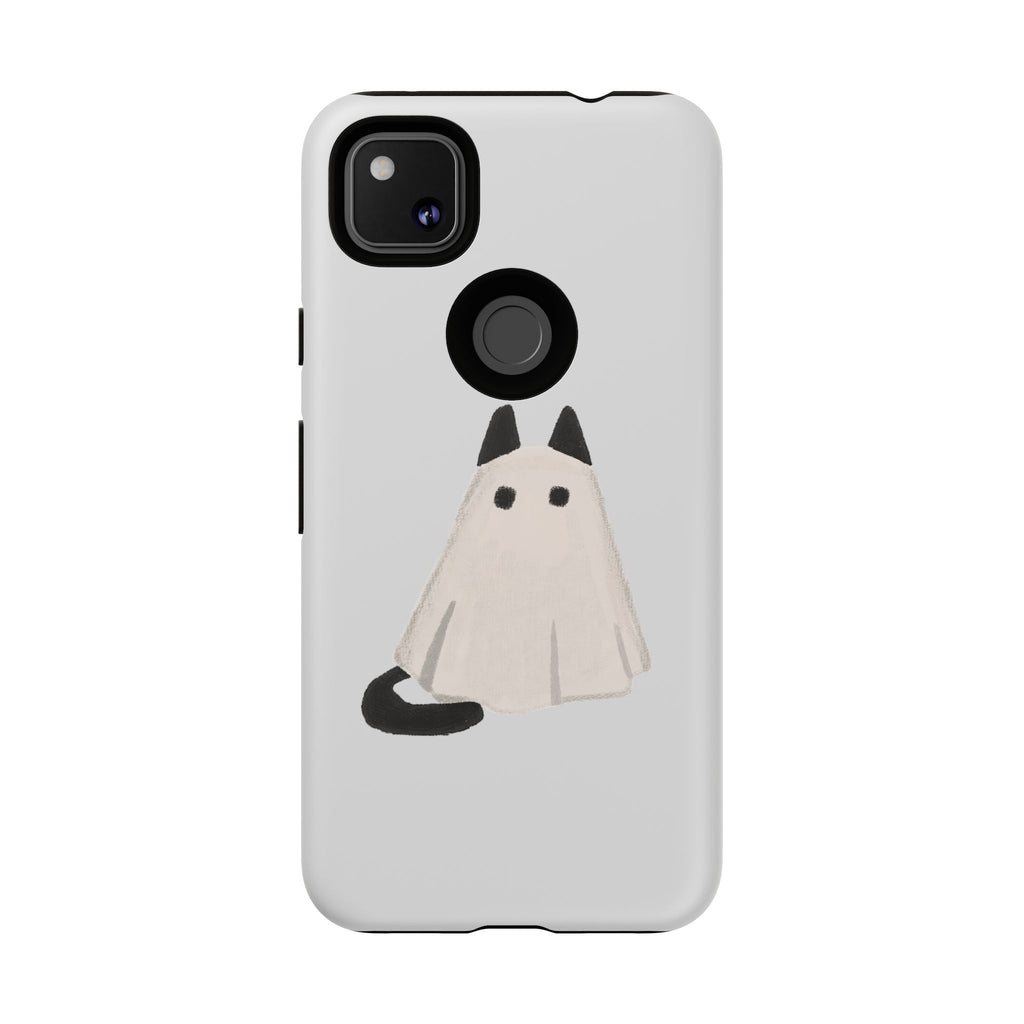 Cute Cat Ghost Phone Case | Halloween Gift for Cat Lovers
