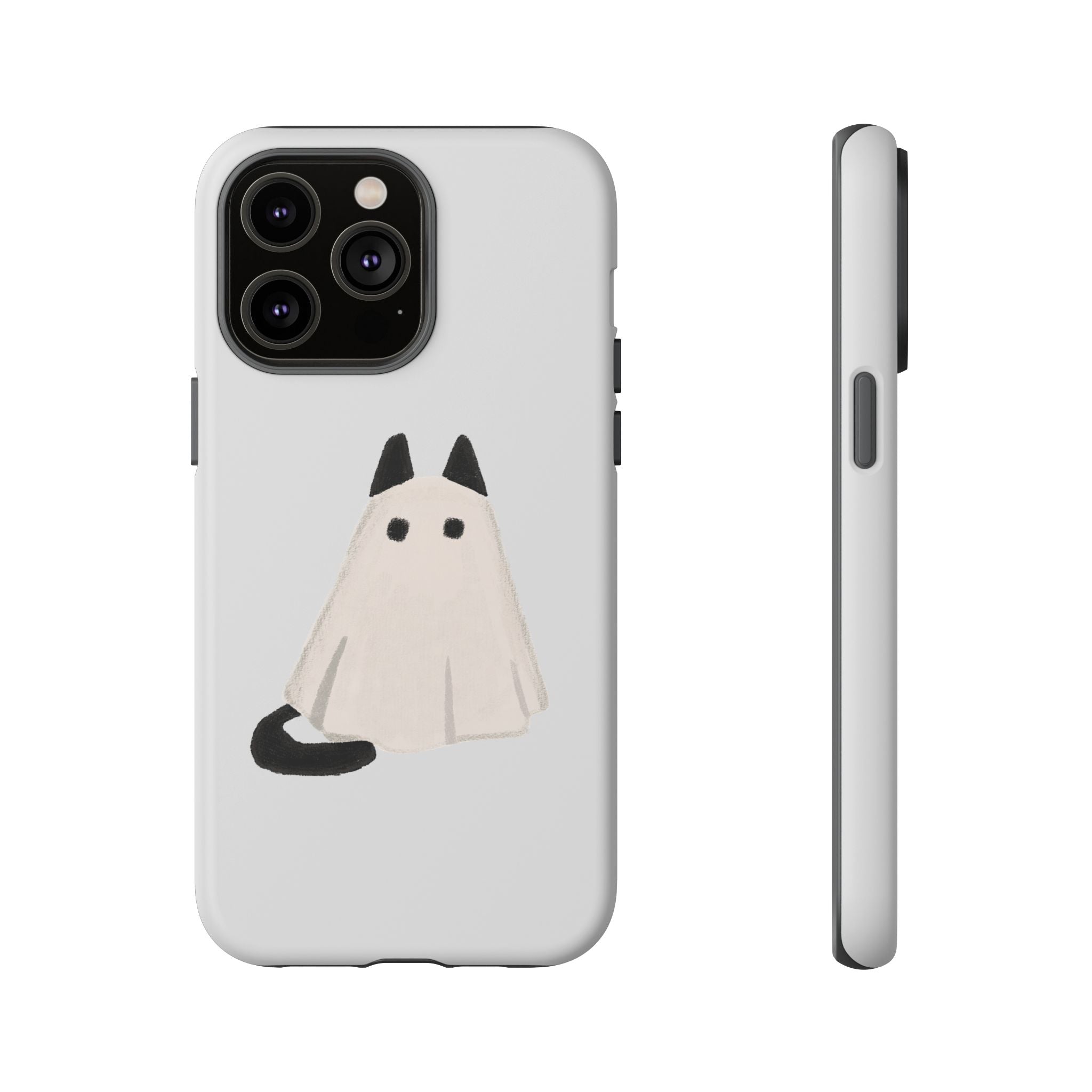 Cute Cat Ghost Phone Case | Halloween Gift for Cat Lovers