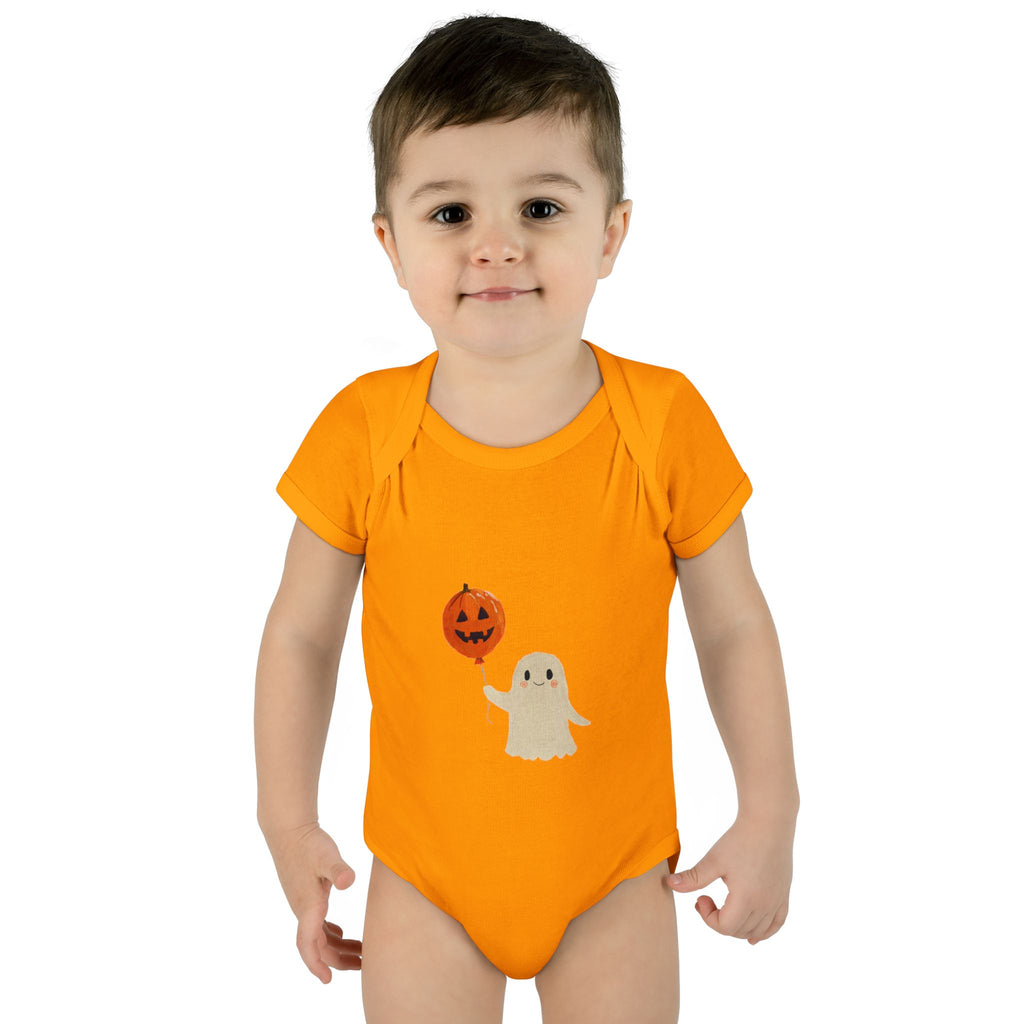 Halloween Baby Bodysuit | Cute Pumpkin Ghost Infant Outfit