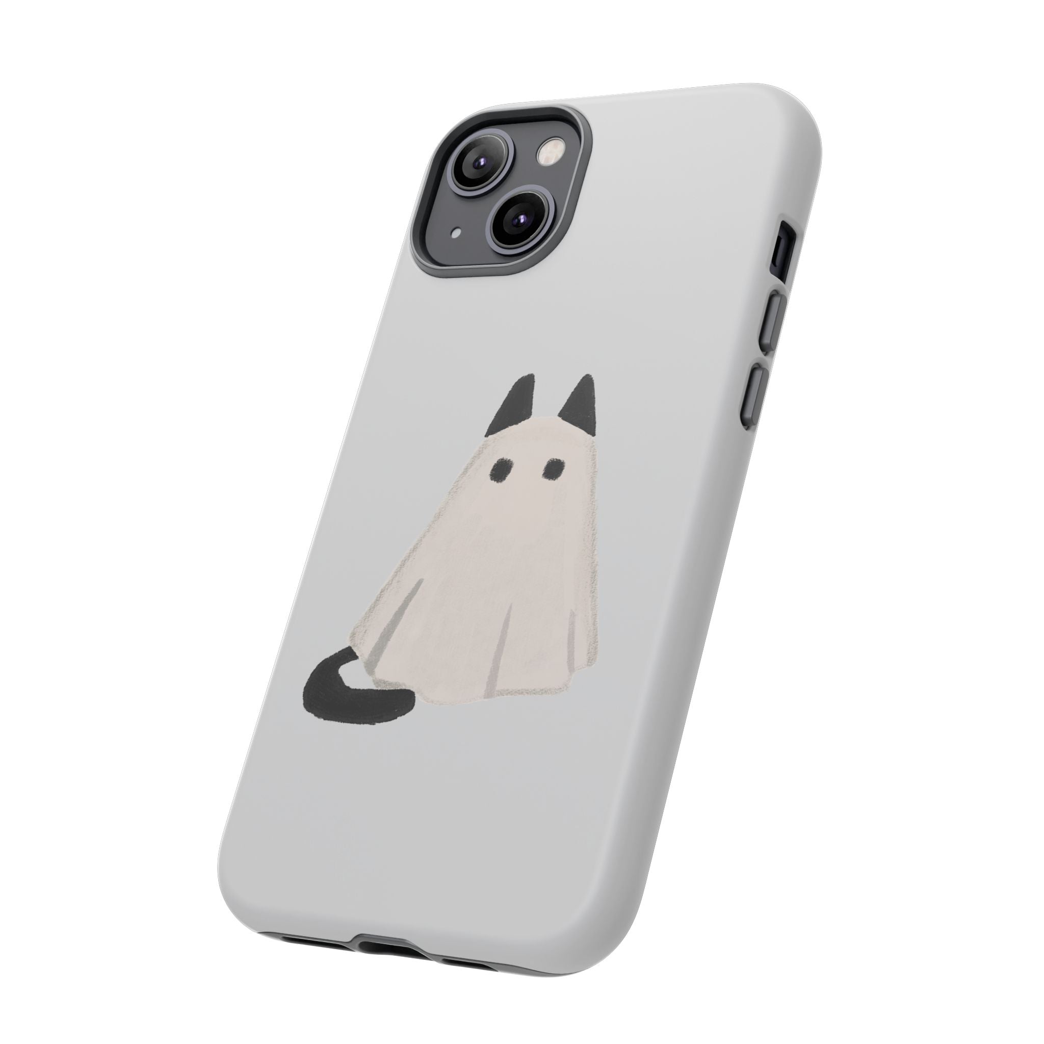 Cute Cat Ghost Phone Case | Halloween Gift for Cat Lovers