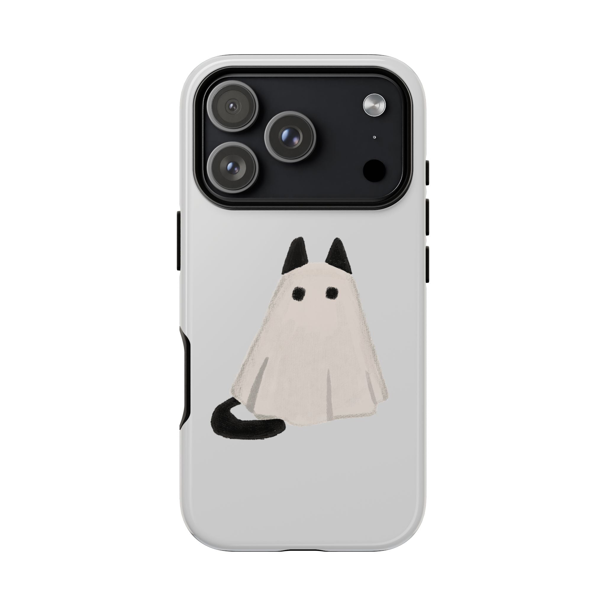 Cute Cat Ghost Phone Case | Halloween Gift for Cat Lovers