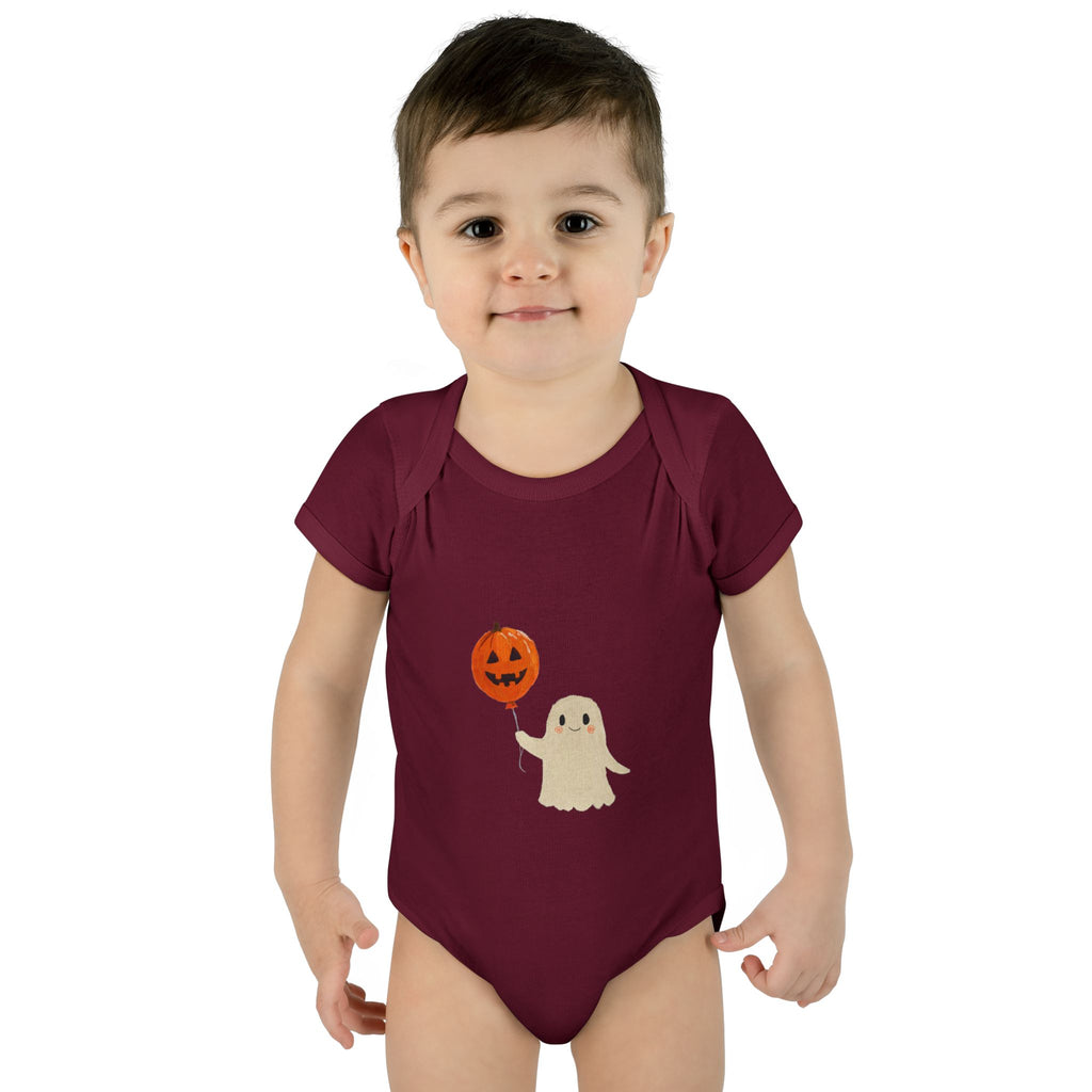 Halloween Baby Bodysuit | Cute Pumpkin Ghost Infant Outfit
