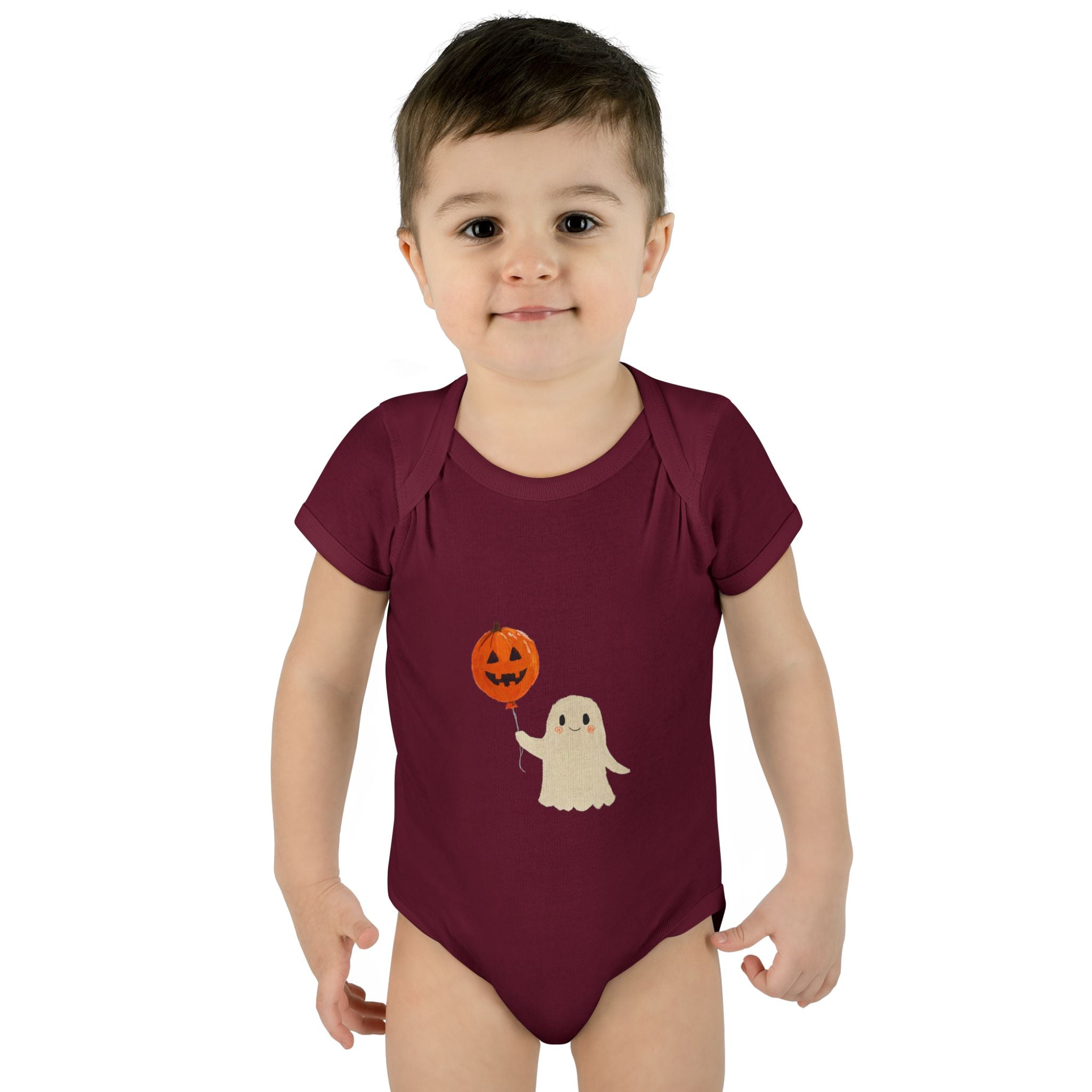 Halloween Baby Bodysuit | Cute Pumpkin Ghost Infant Outfit