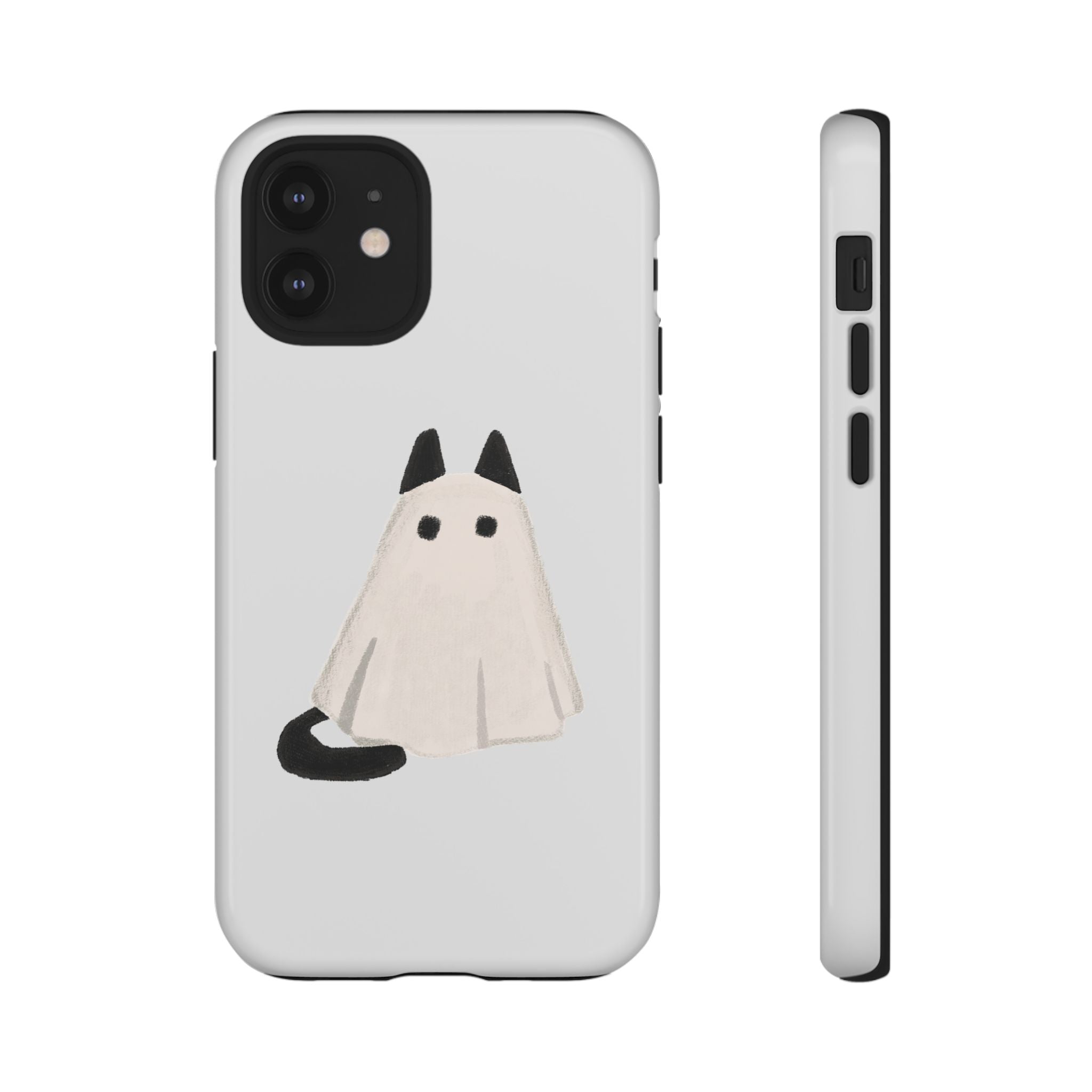 Cute Cat Ghost Phone Case | Halloween Gift for Cat Lovers