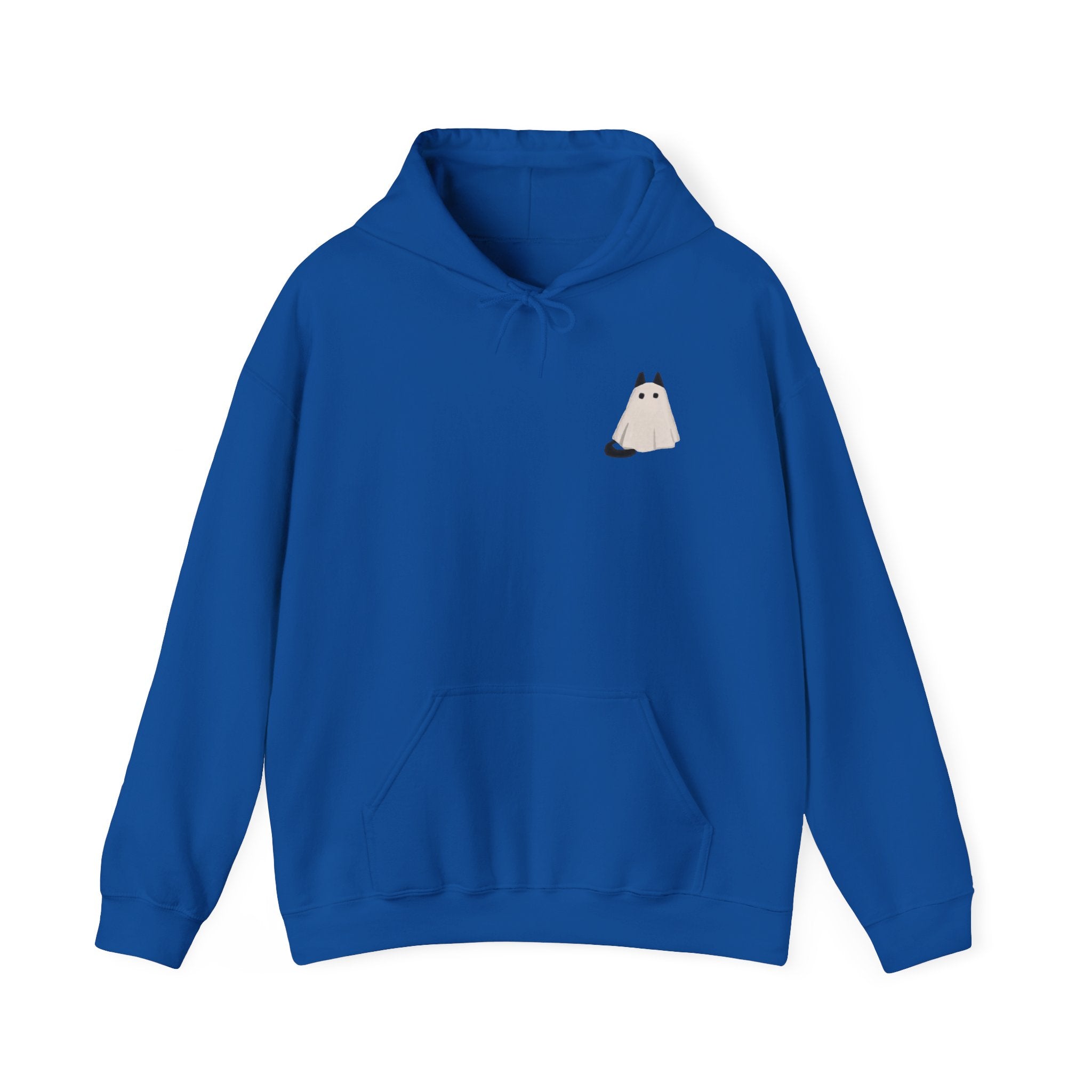 Cute Cat Ghost Hoodie | Unisex Halloween Sweatshirt