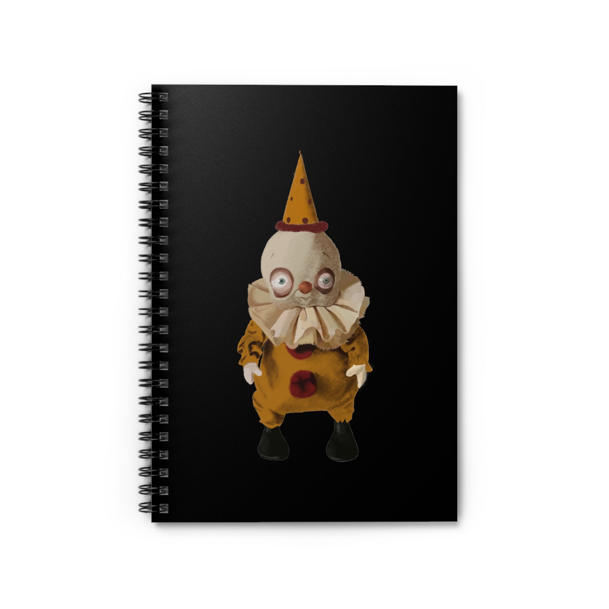 Whimsical Clown Notebook | Cute Spiral Journal for Fun Writing