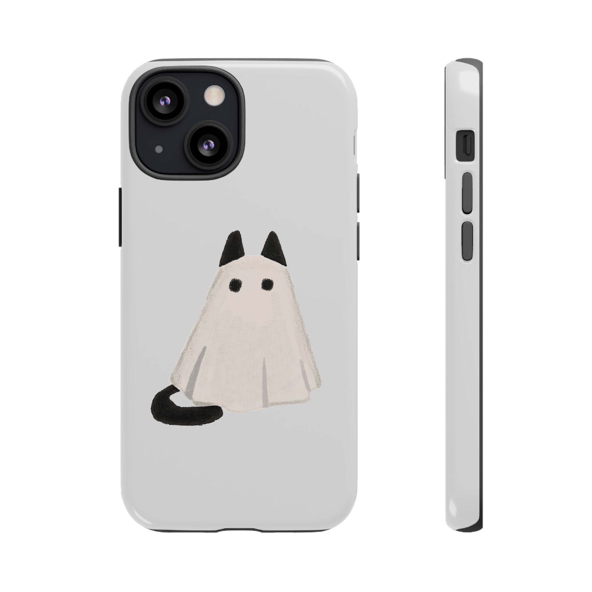 Cute Cat Ghost Phone Case | Halloween Gift for Cat Lovers