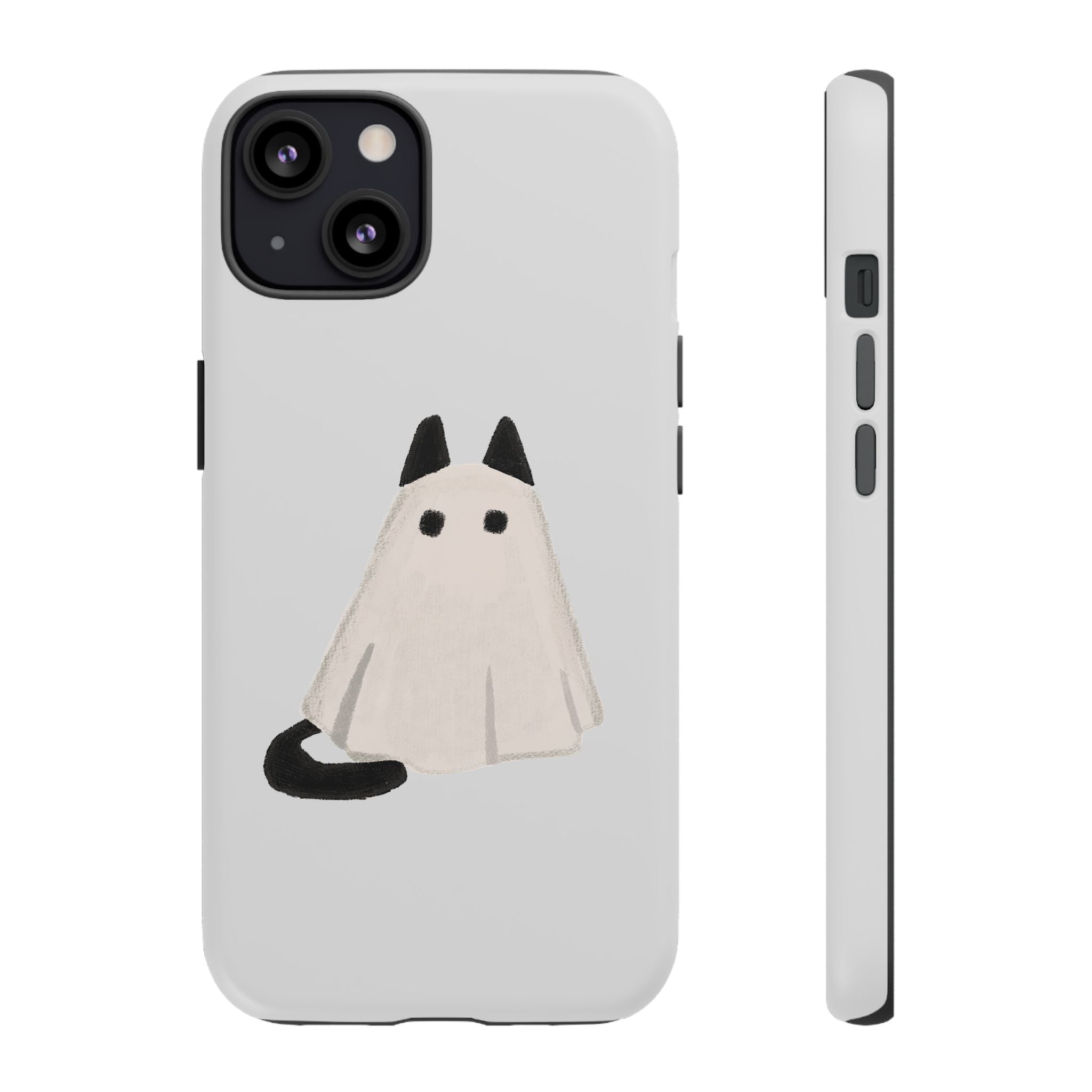 Cute Cat Ghost Phone Case | Halloween Gift for Cat Lovers