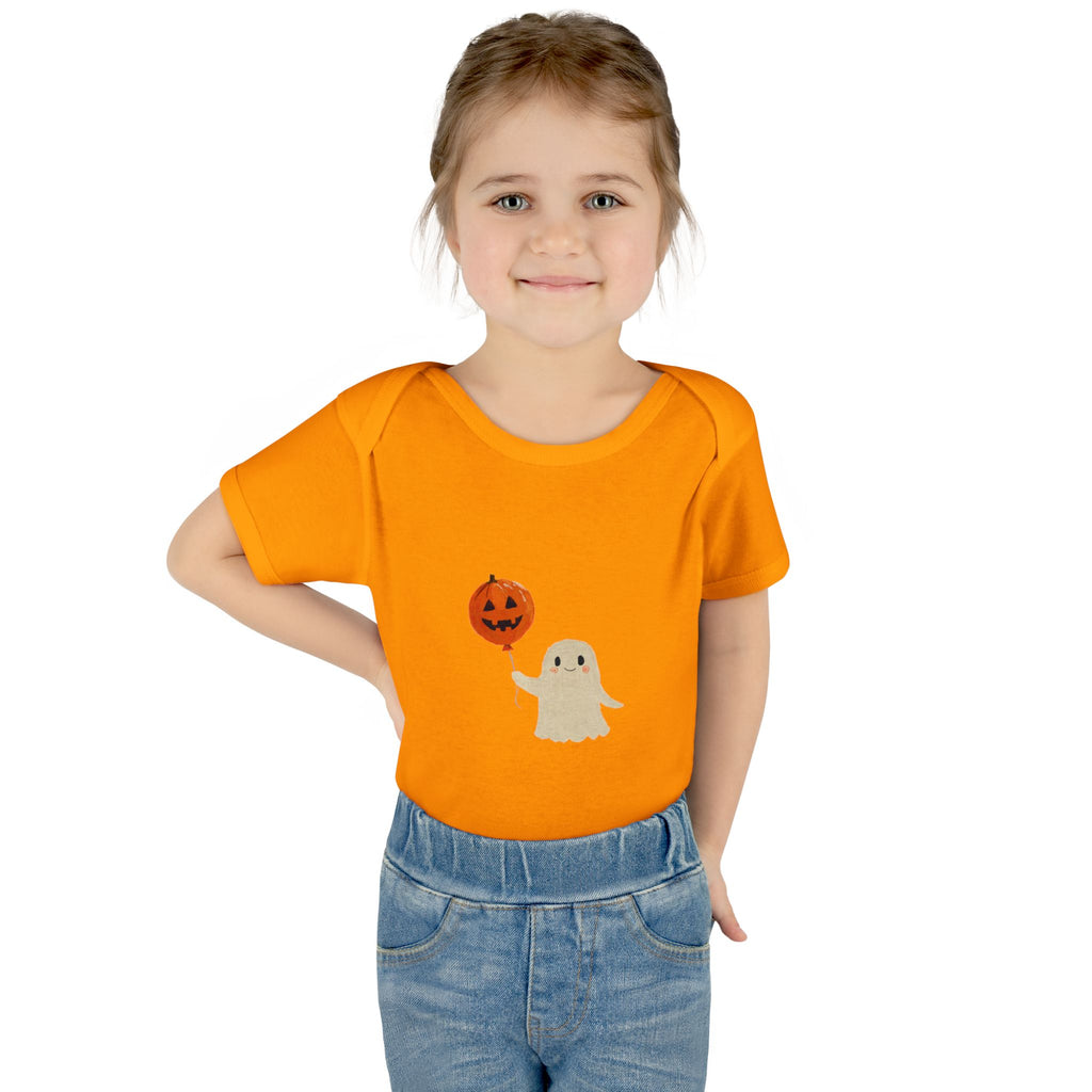 Halloween Baby Bodysuit | Cute Pumpkin Ghost Infant Outfit