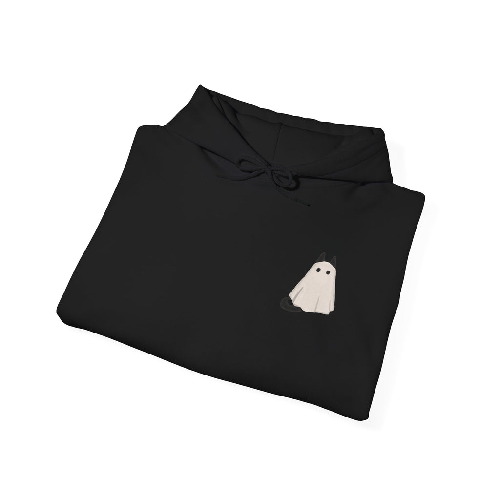Cute Cat Ghost Hoodie | Unisex Halloween Sweatshirt