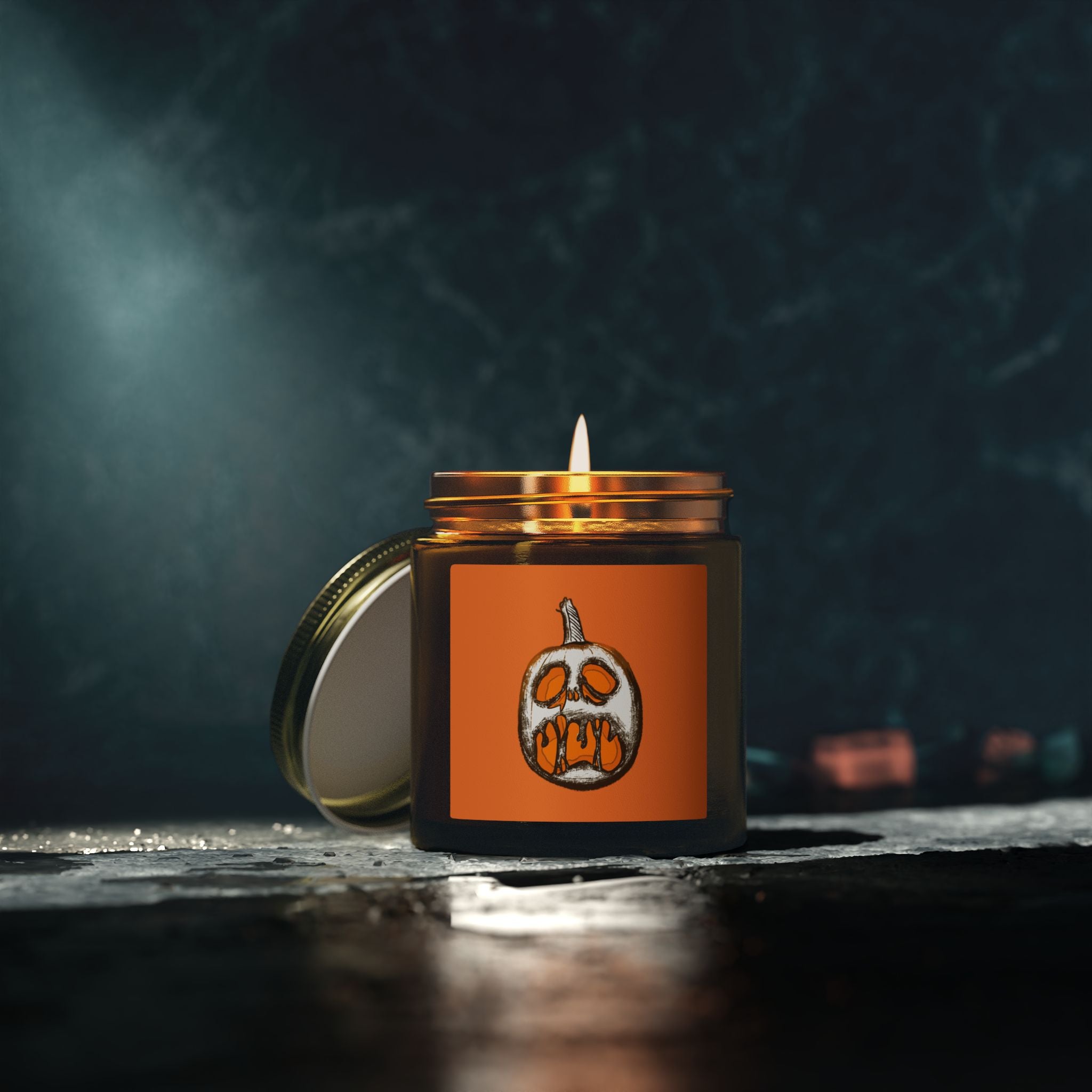 Pumpkin Scented Candle | Cozy Fall Decor & Halloween Gift