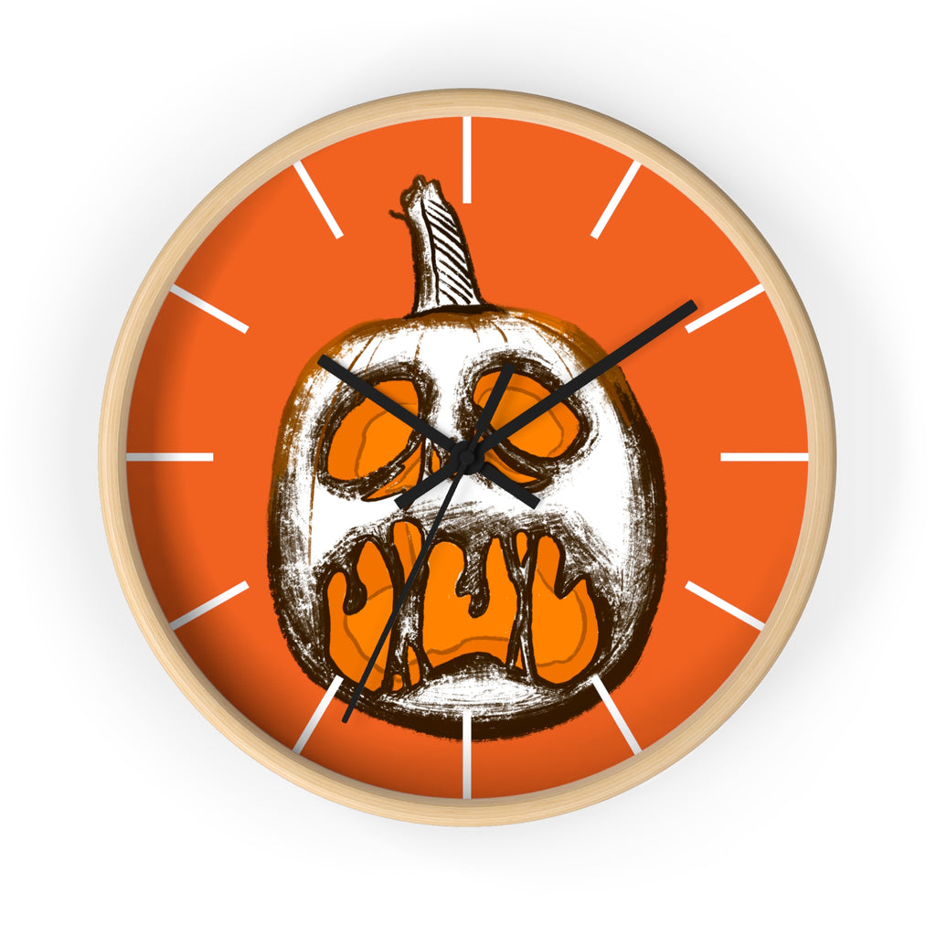 Halloween Pumpkin Wall Clock | Spooky Fall Home Decor