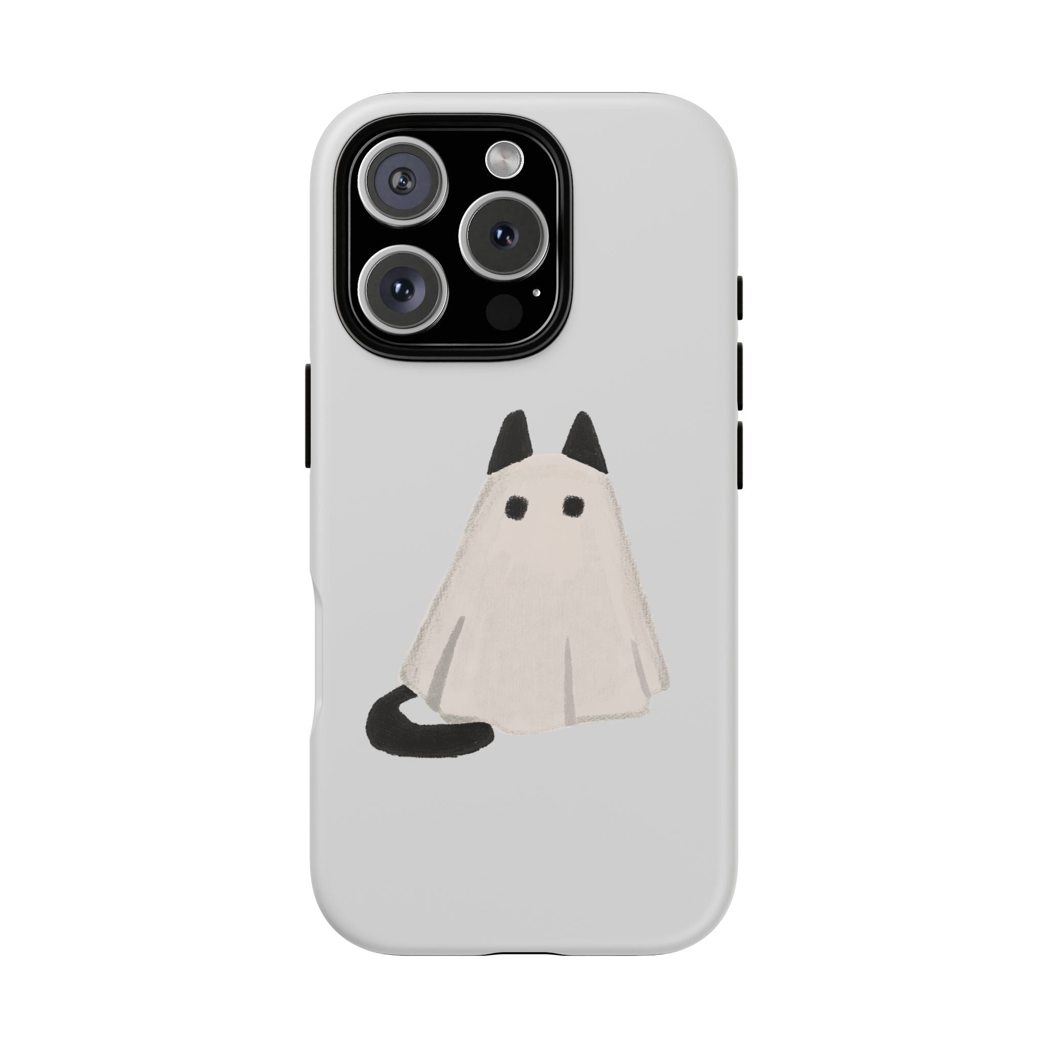Cute Cat Ghost Phone Case | Halloween Gift for Cat Lovers