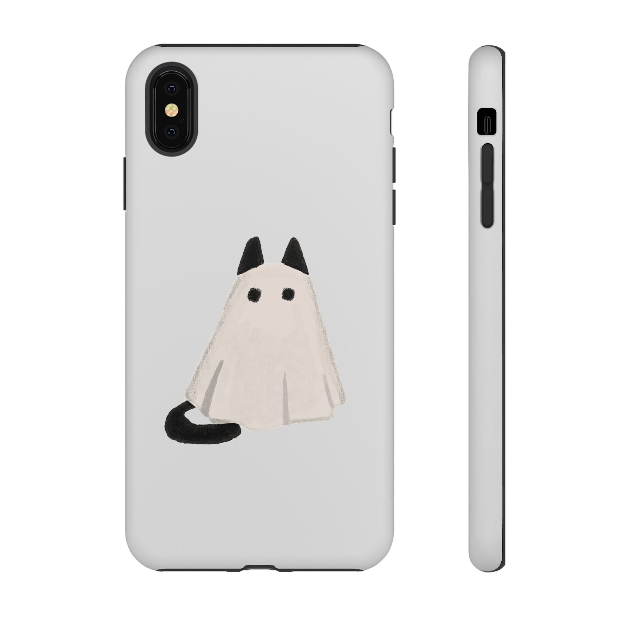 Cute Cat Ghost Phone Case | Halloween Gift for Cat Lovers