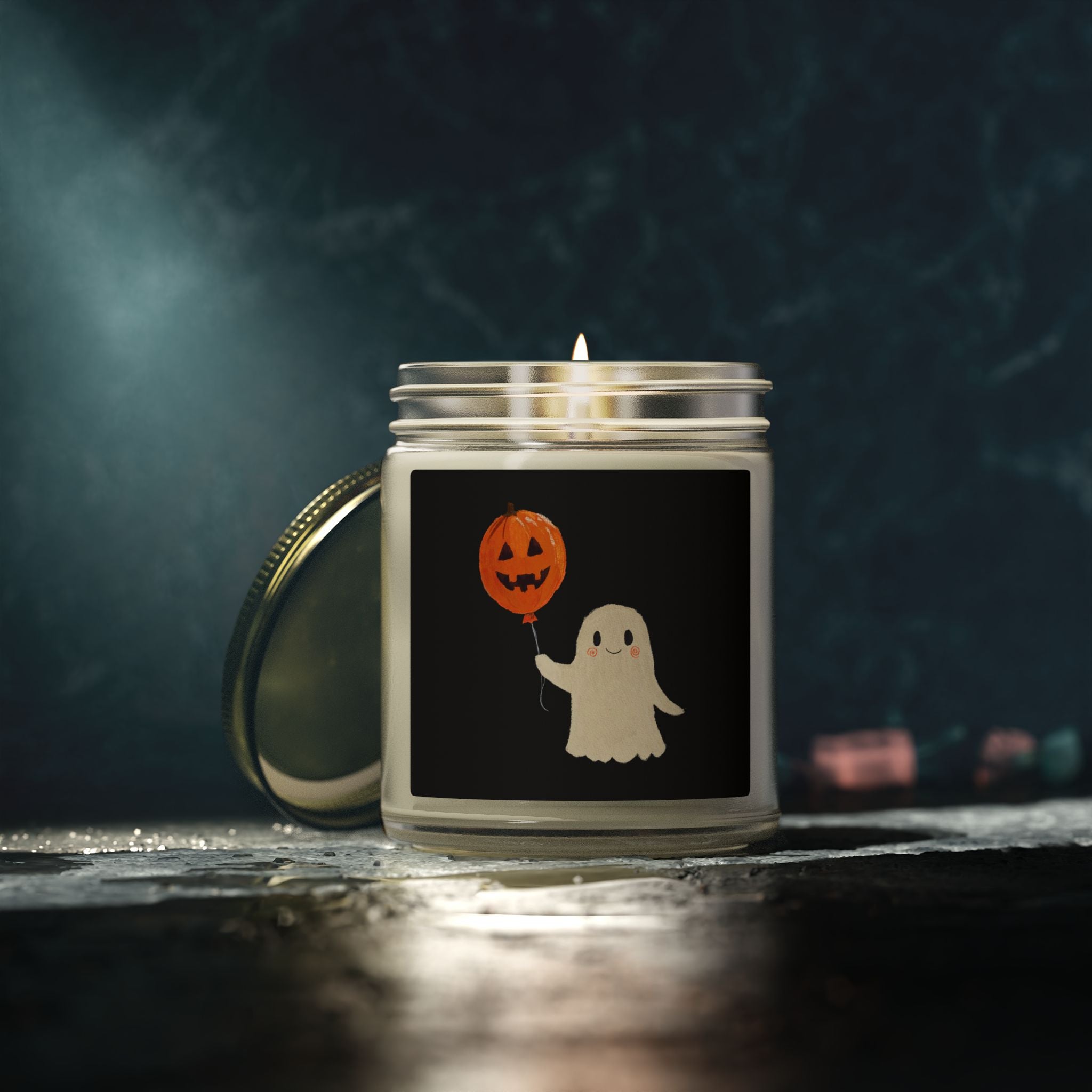 Ghostly Halloween Scented Candle | Cozy Fall Home Decor Gift