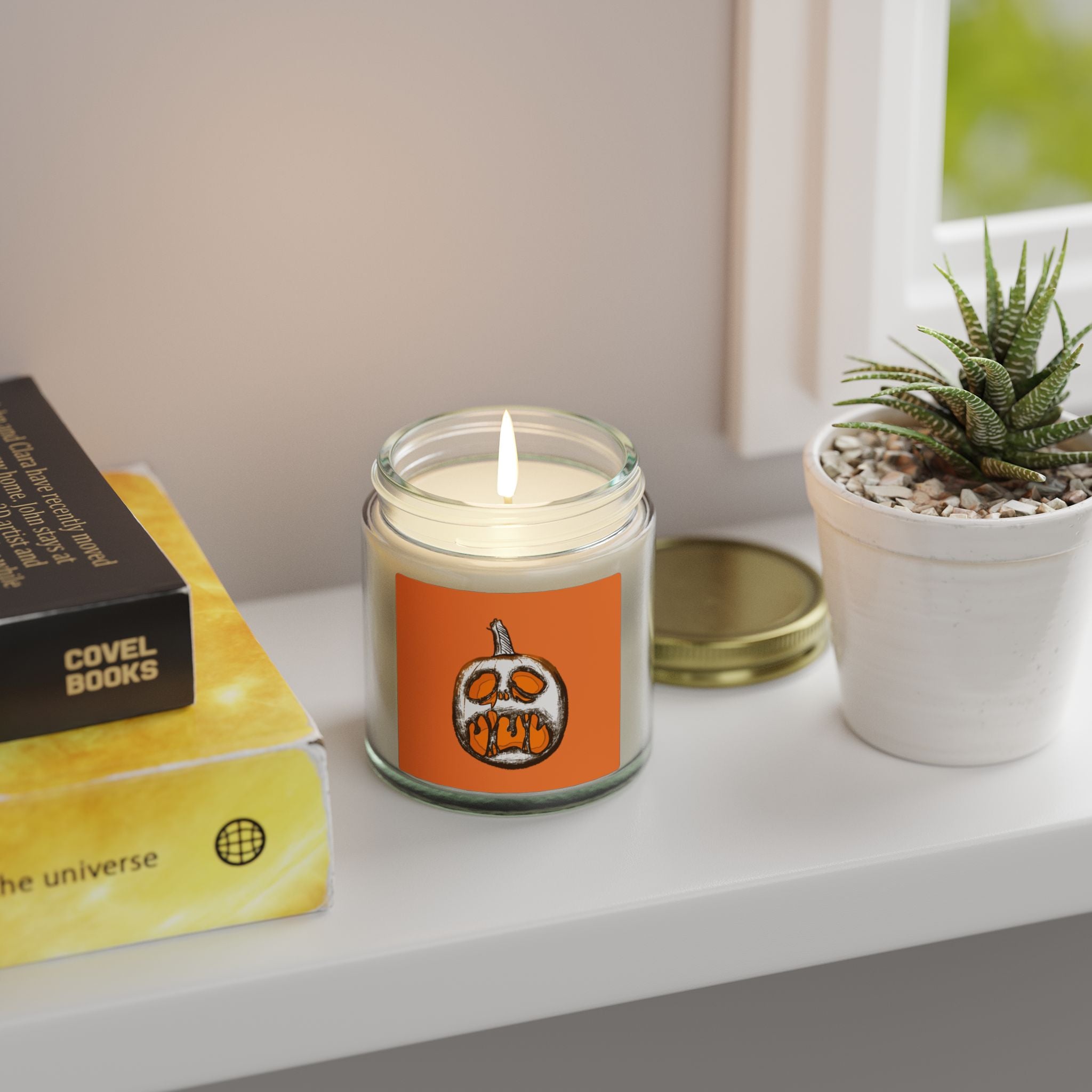 Pumpkin Scented Candle | Cozy Fall Decor & Halloween Gift