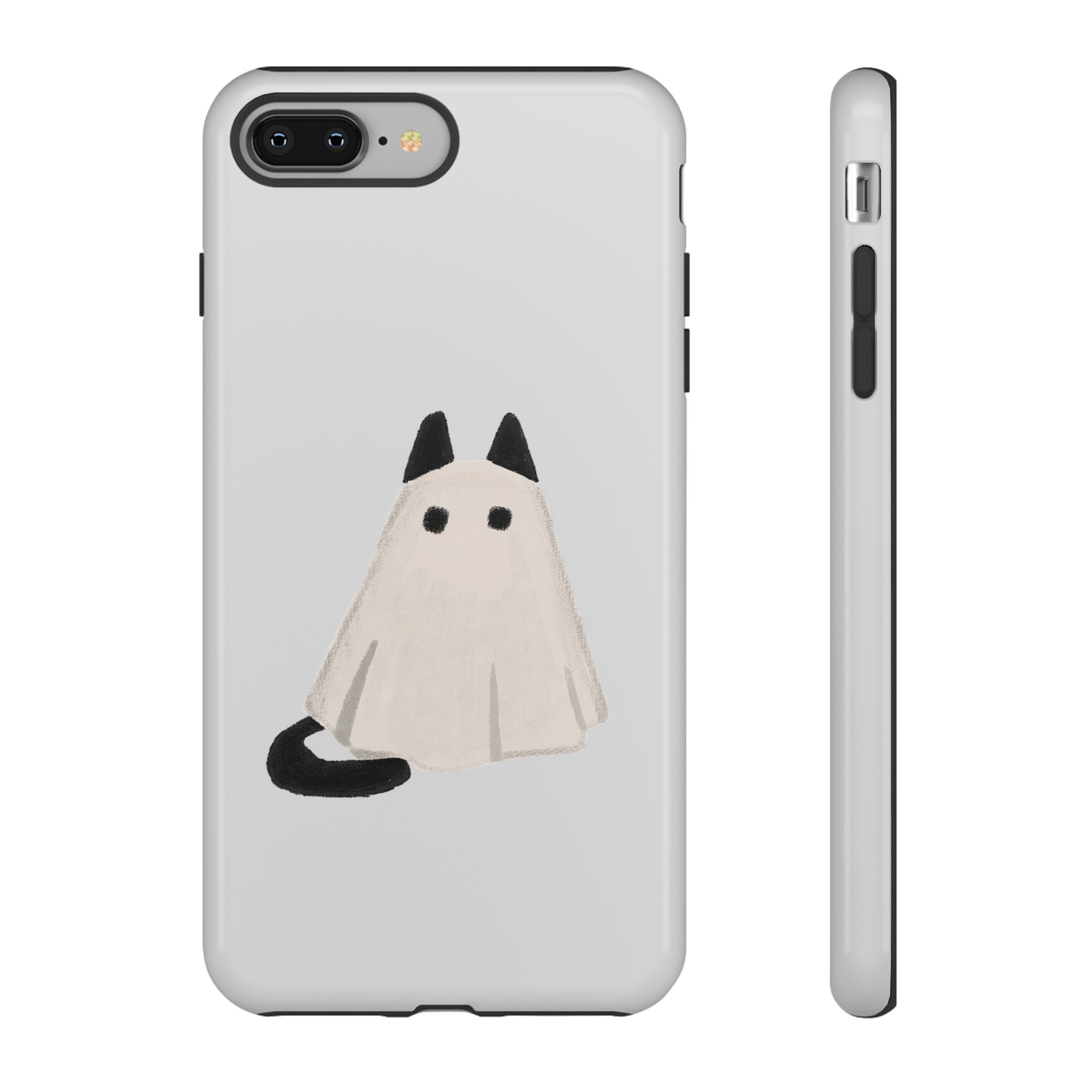Cute Cat Ghost Phone Case | Halloween Gift for Cat Lovers