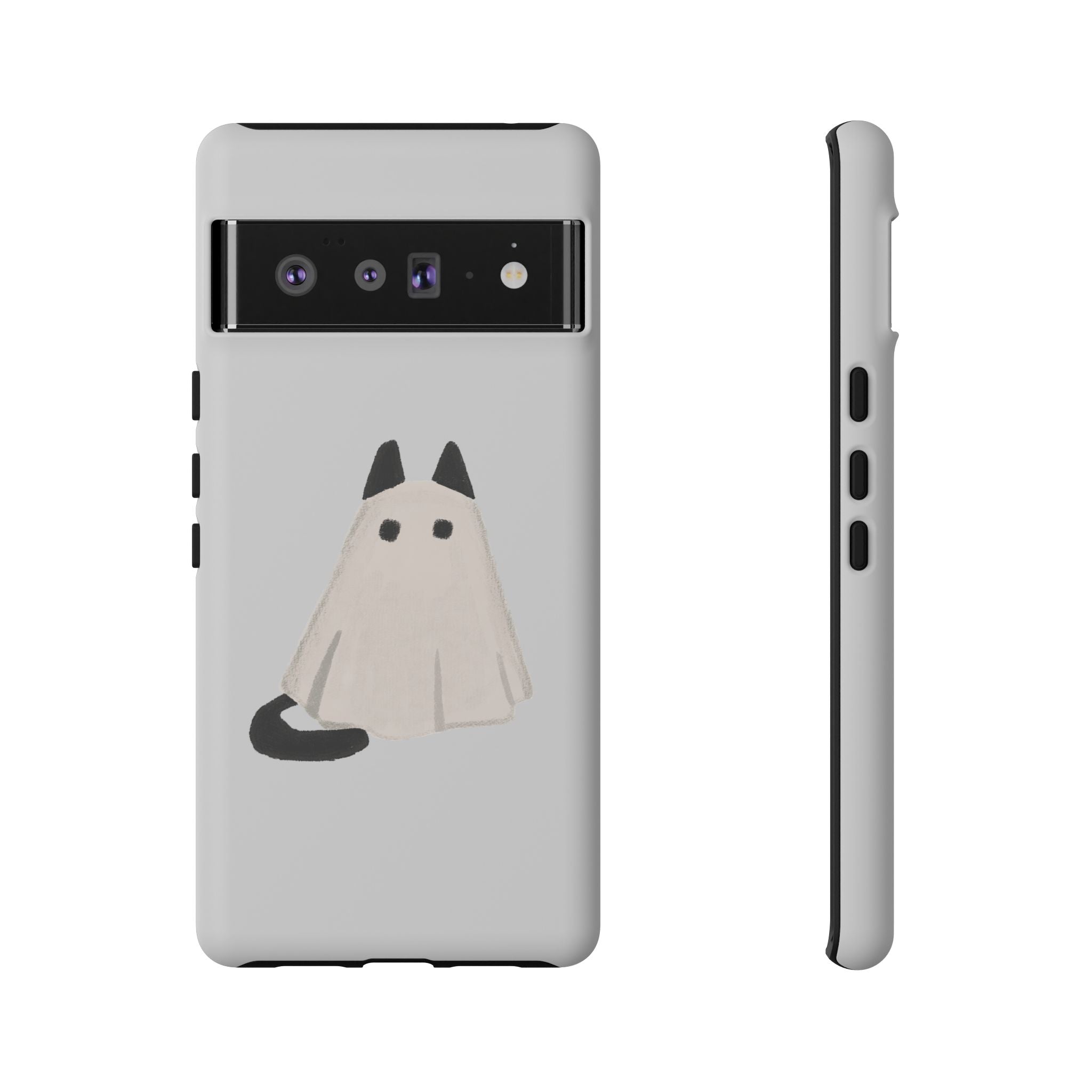 Cute Cat Ghost Phone Case | Halloween Gift for Cat Lovers