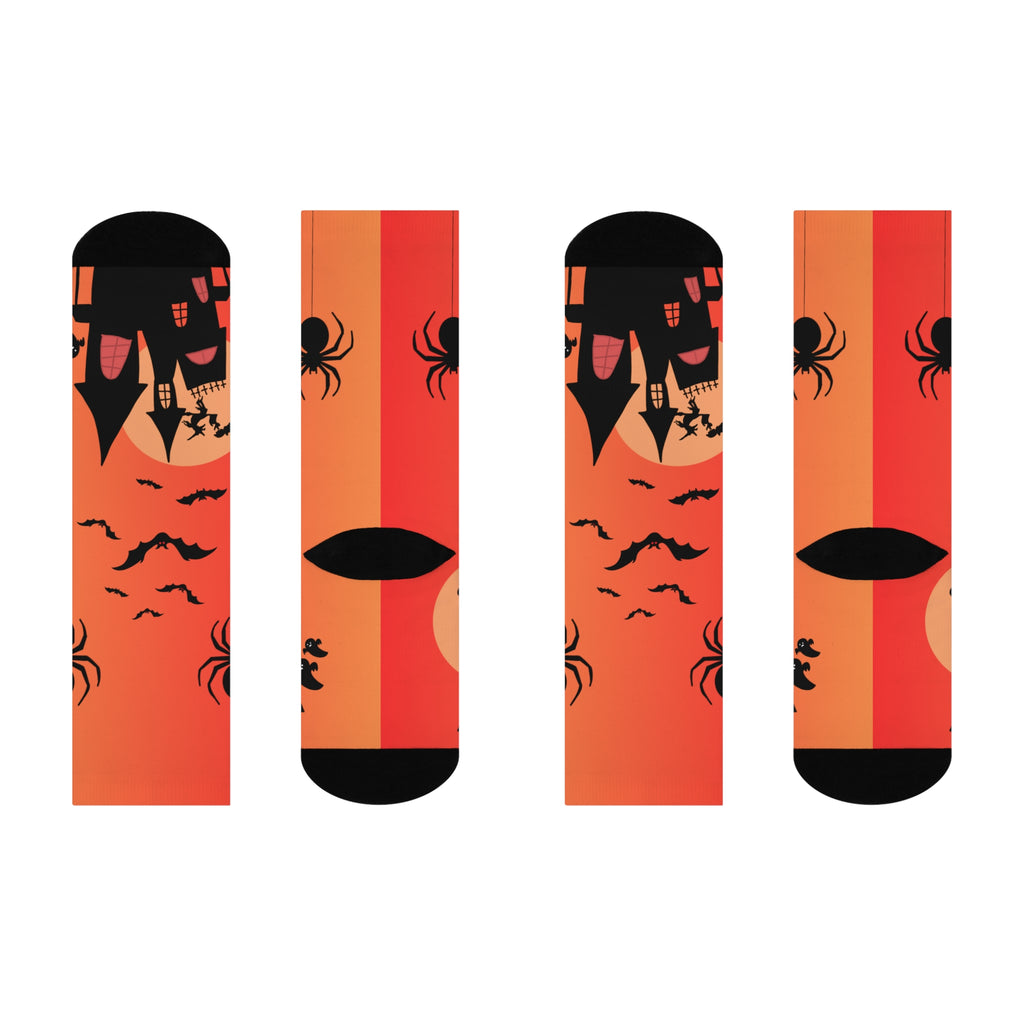 Halloween Spider Socks | Spooky Cushioned Crew Gift