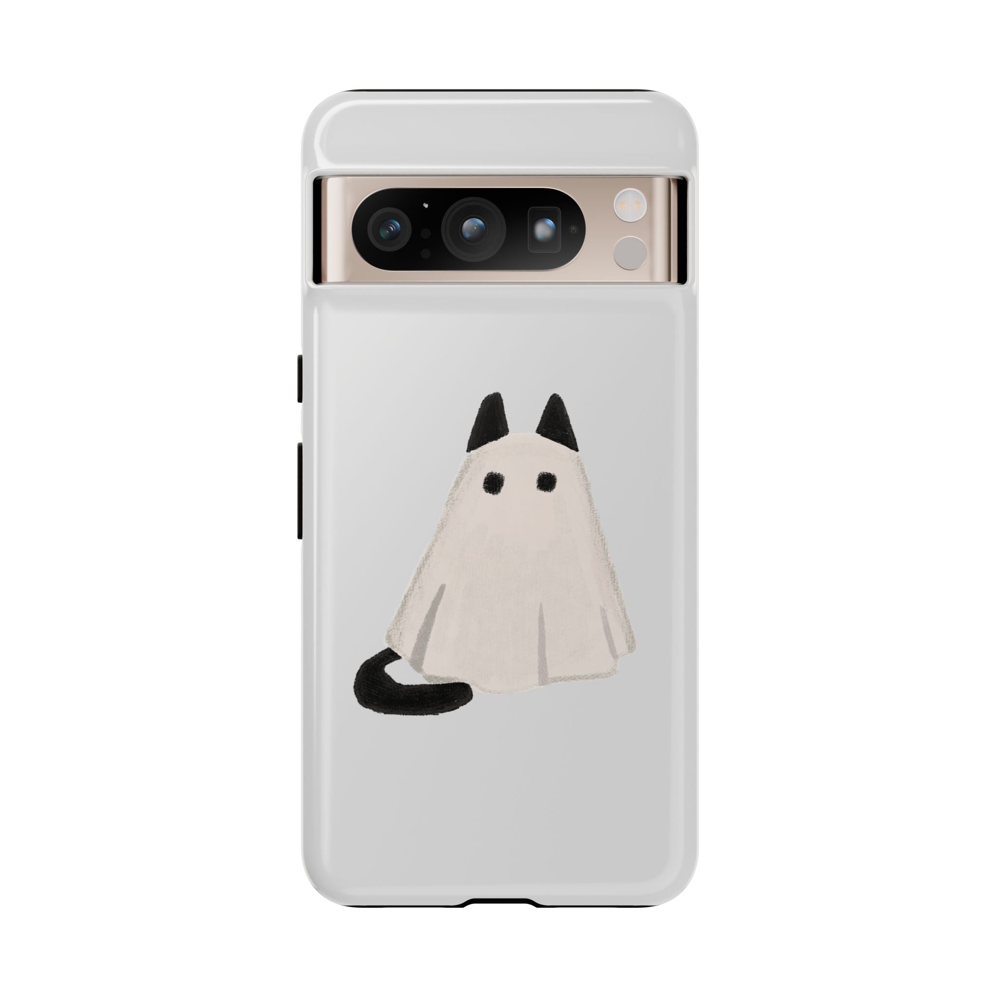Cute Cat Ghost Phone Case | Halloween Gift for Cat Lovers