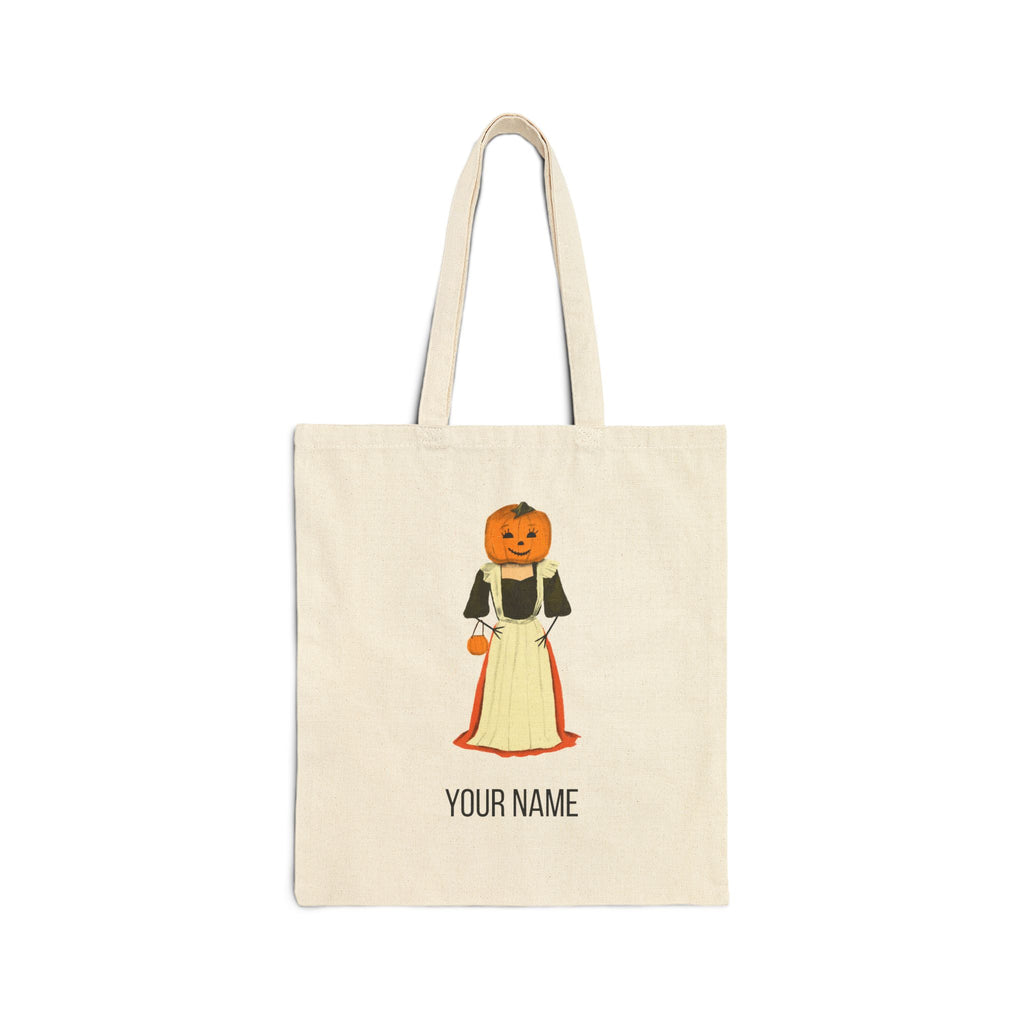 Personalized Pumpkin Princess Tote | Halloween Trick or Treat Bag