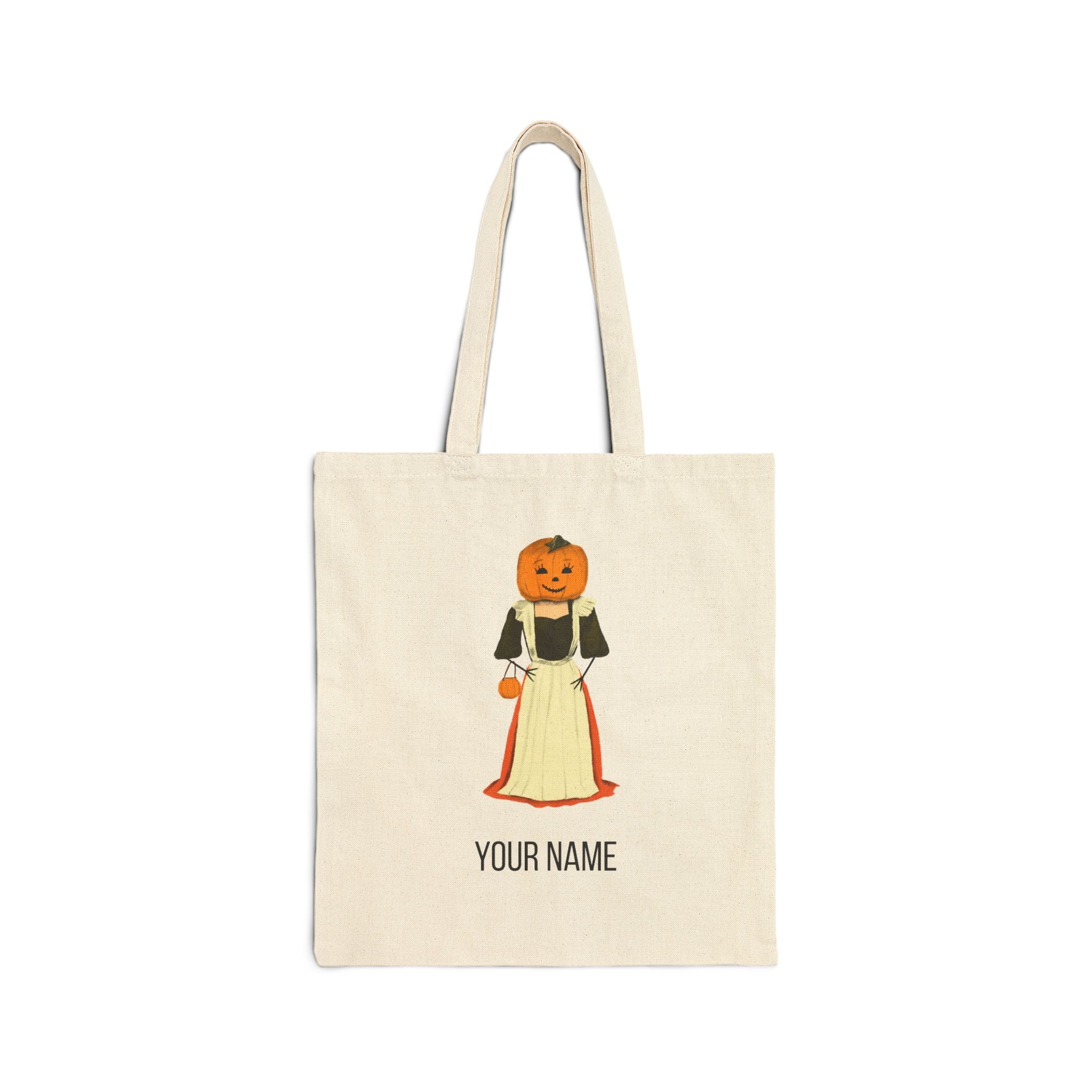 Personalized Pumpkin Princess Tote | Halloween Trick or Treat Bag