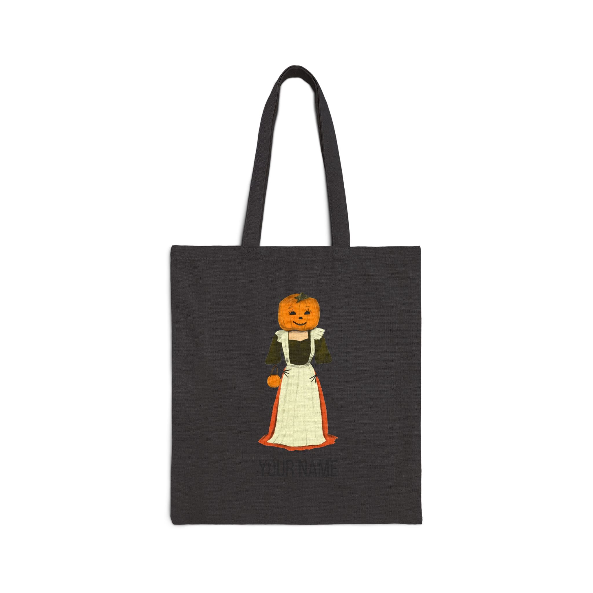 Personalized Pumpkin Princess Tote | Halloween Trick or Treat Bag