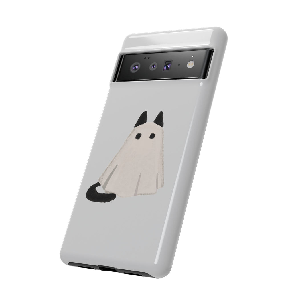 Cute Cat Ghost Phone Case | Halloween Gift for Cat Lovers