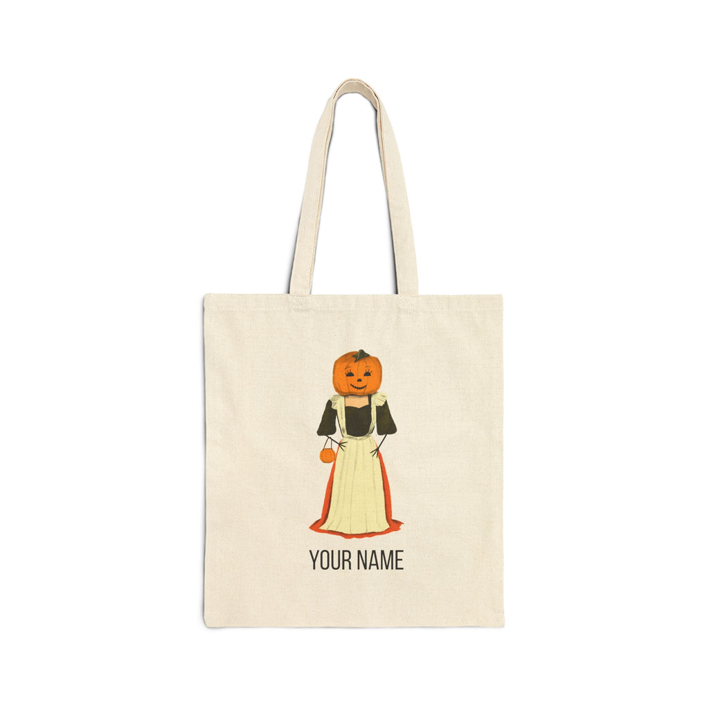 Personalized Pumpkin Princess Tote | Halloween Trick or Treat Bag