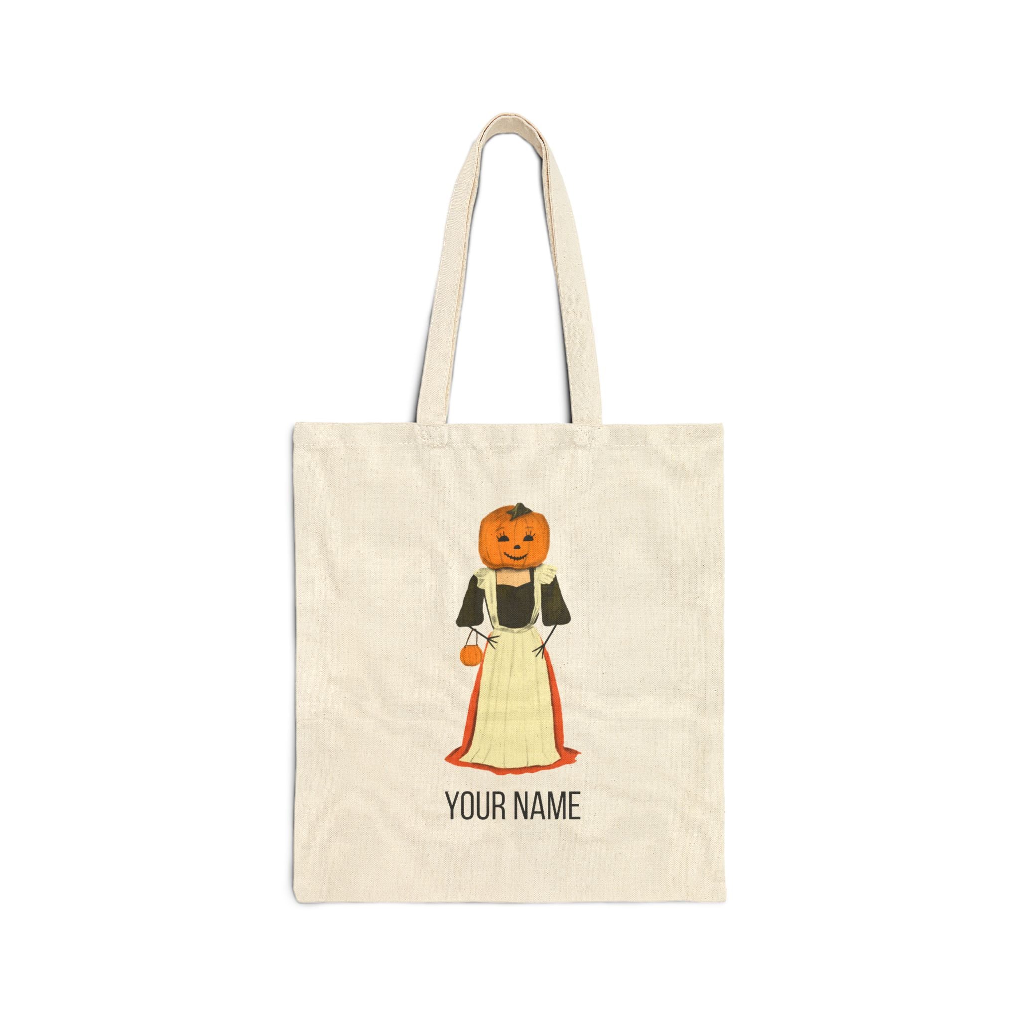 Personalized Pumpkin Princess Tote | Halloween Trick or Treat Bag