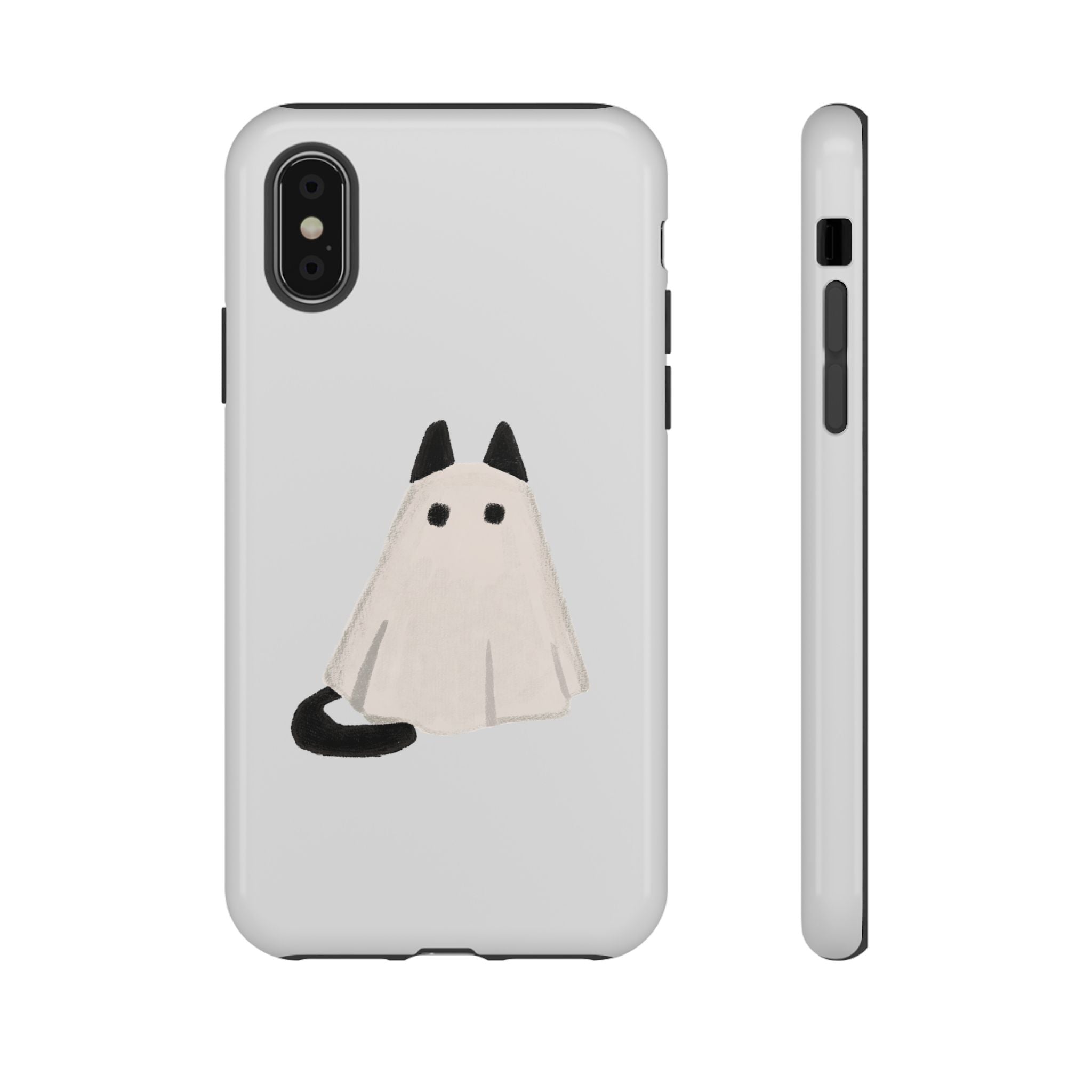 Cute Cat Ghost Phone Case | Halloween Gift for Cat Lovers