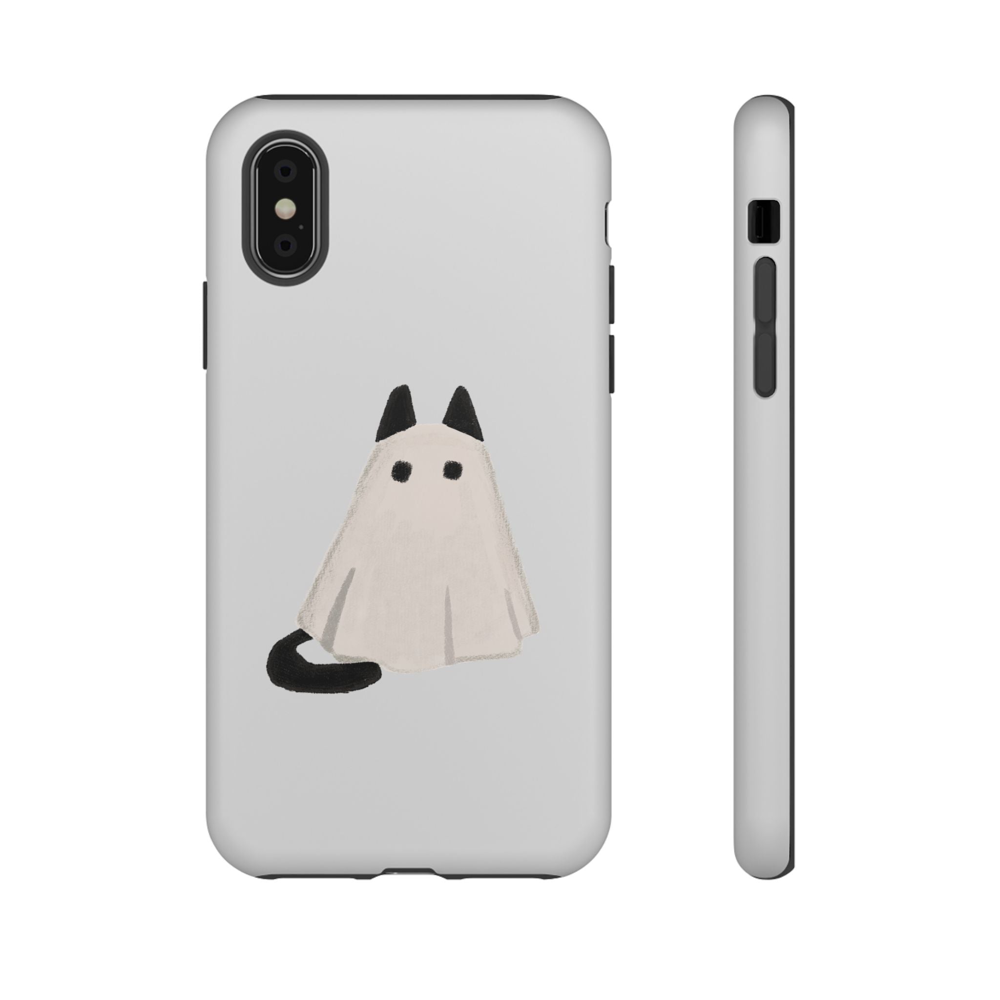 Cute Cat Ghost Phone Case | Halloween Gift for Cat Lovers