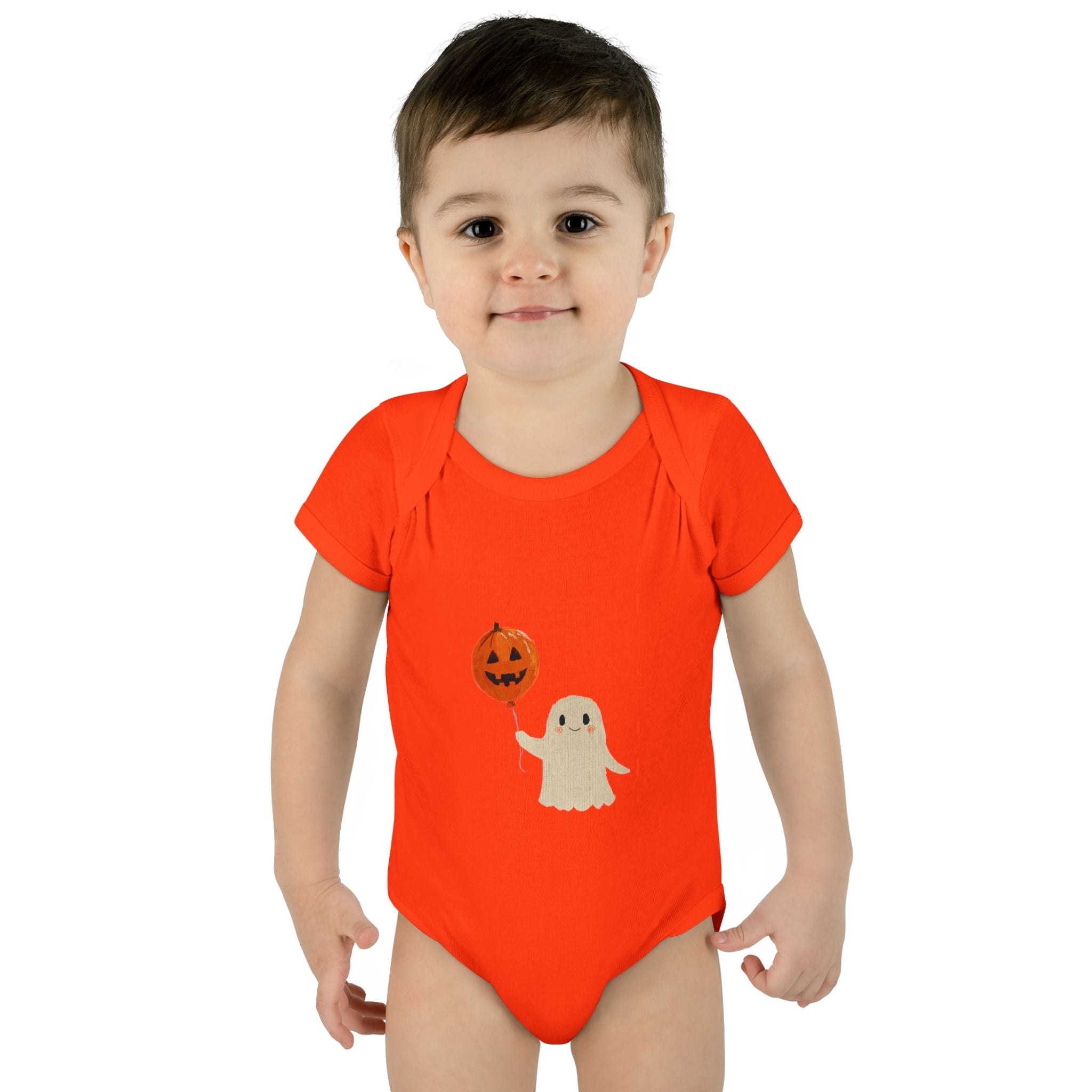 Halloween Baby Bodysuit | Cute Pumpkin Ghost Infant Outfit