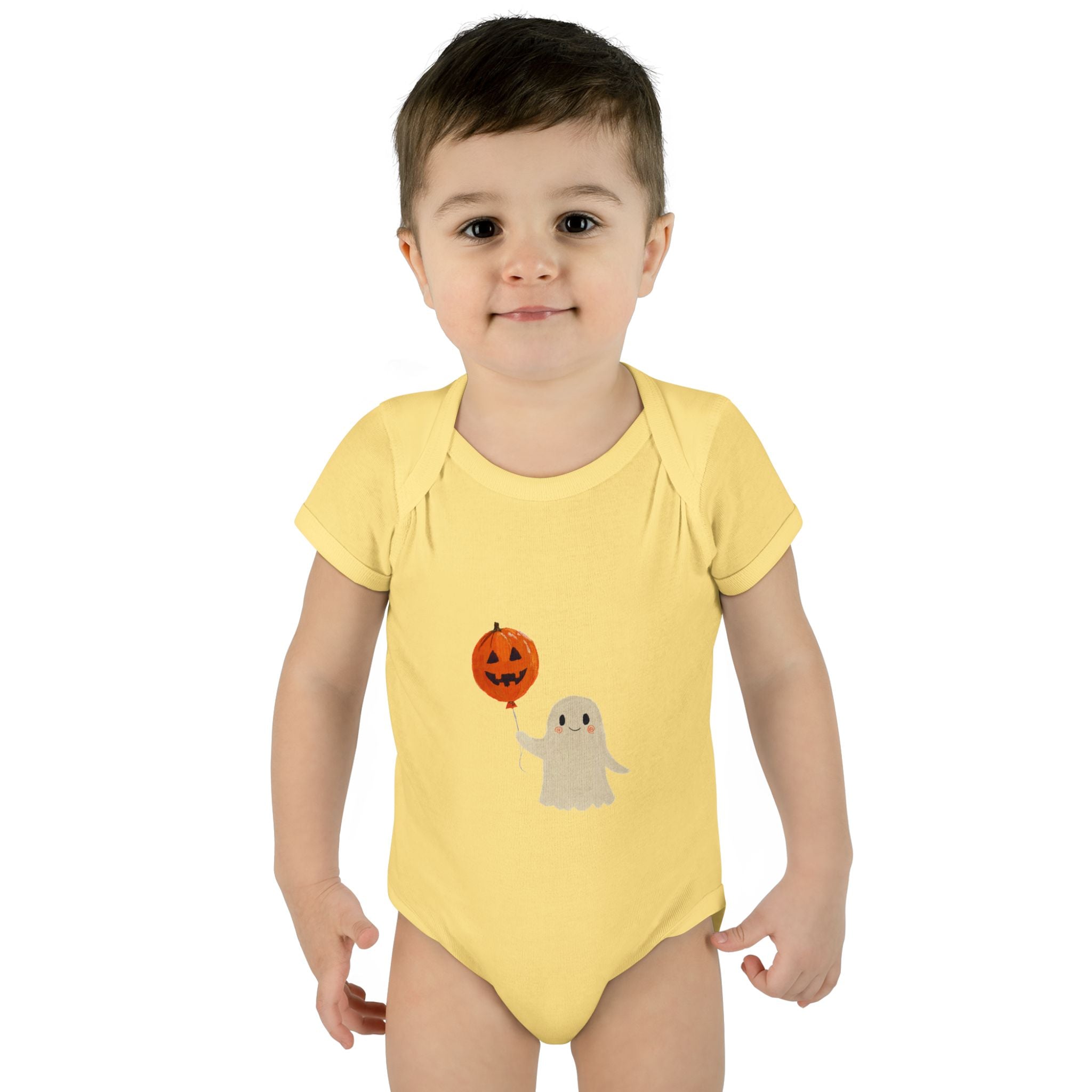 Halloween Baby Bodysuit | Cute Pumpkin Ghost Infant Outfit