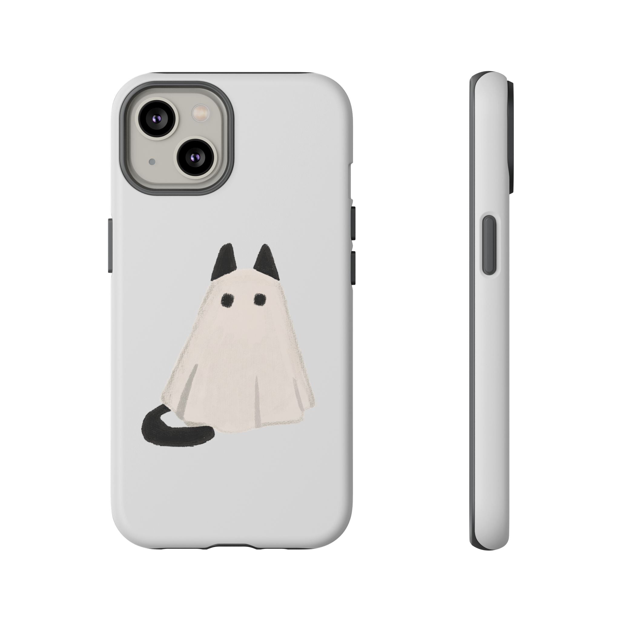 Cute Cat Ghost Phone Case | Halloween Gift for Cat Lovers