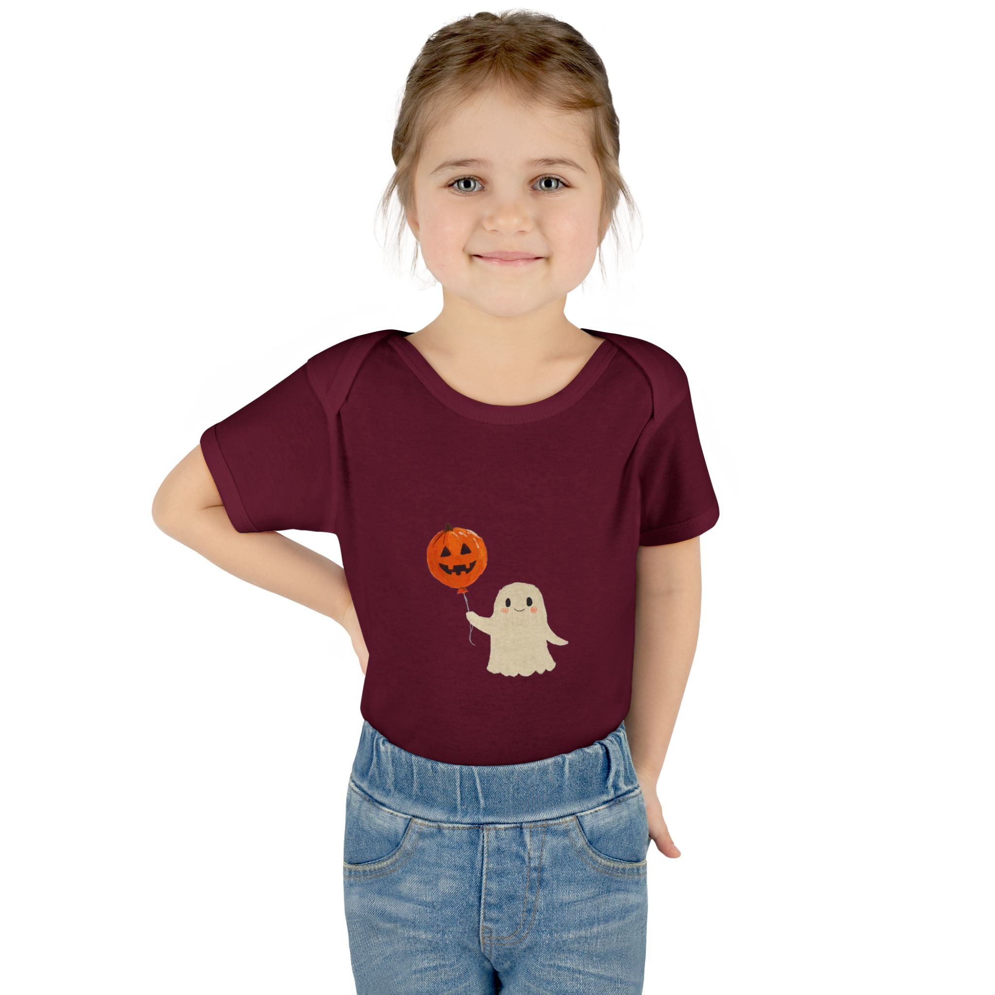 Halloween Baby Bodysuit | Cute Pumpkin Ghost Infant Outfit