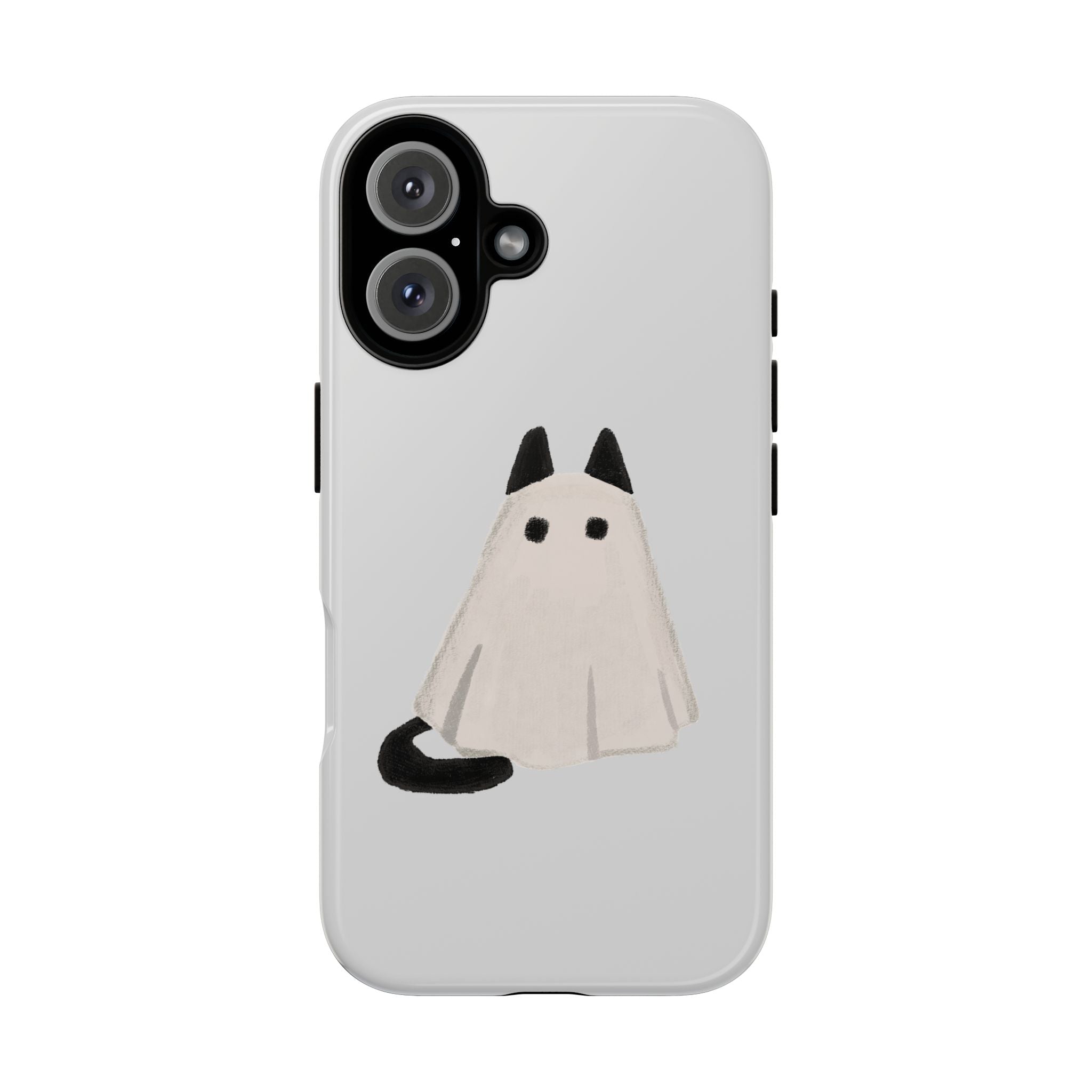 Cute Cat Ghost Phone Case | Halloween Gift for Cat Lovers